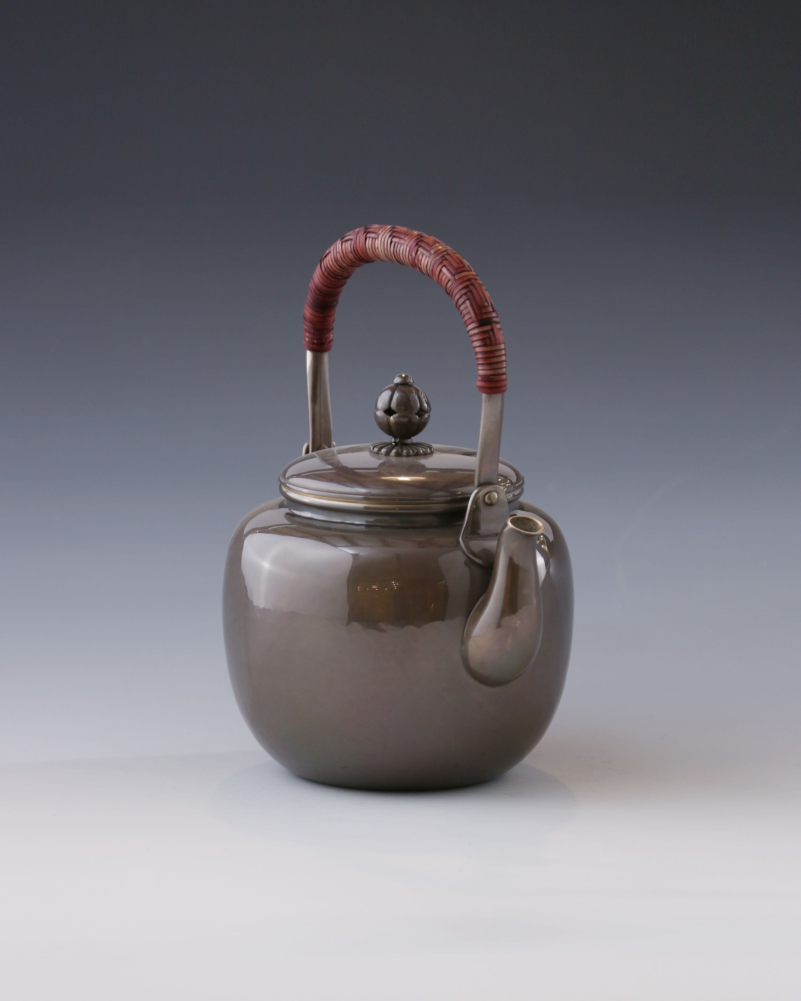 Tang Dynasty Style - Date-Shaped Purple Silver Teapot