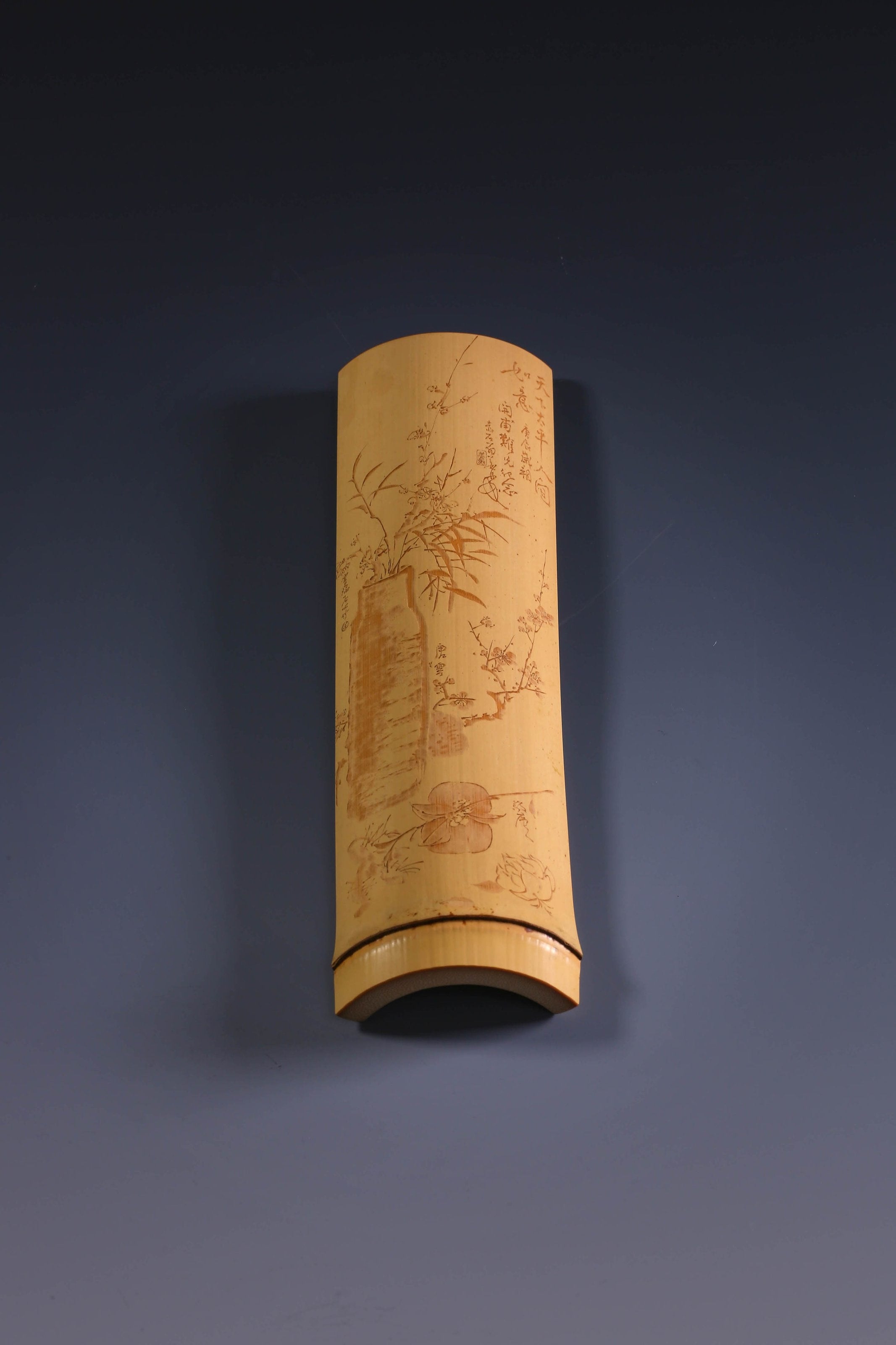 bamboo carving tea scoop