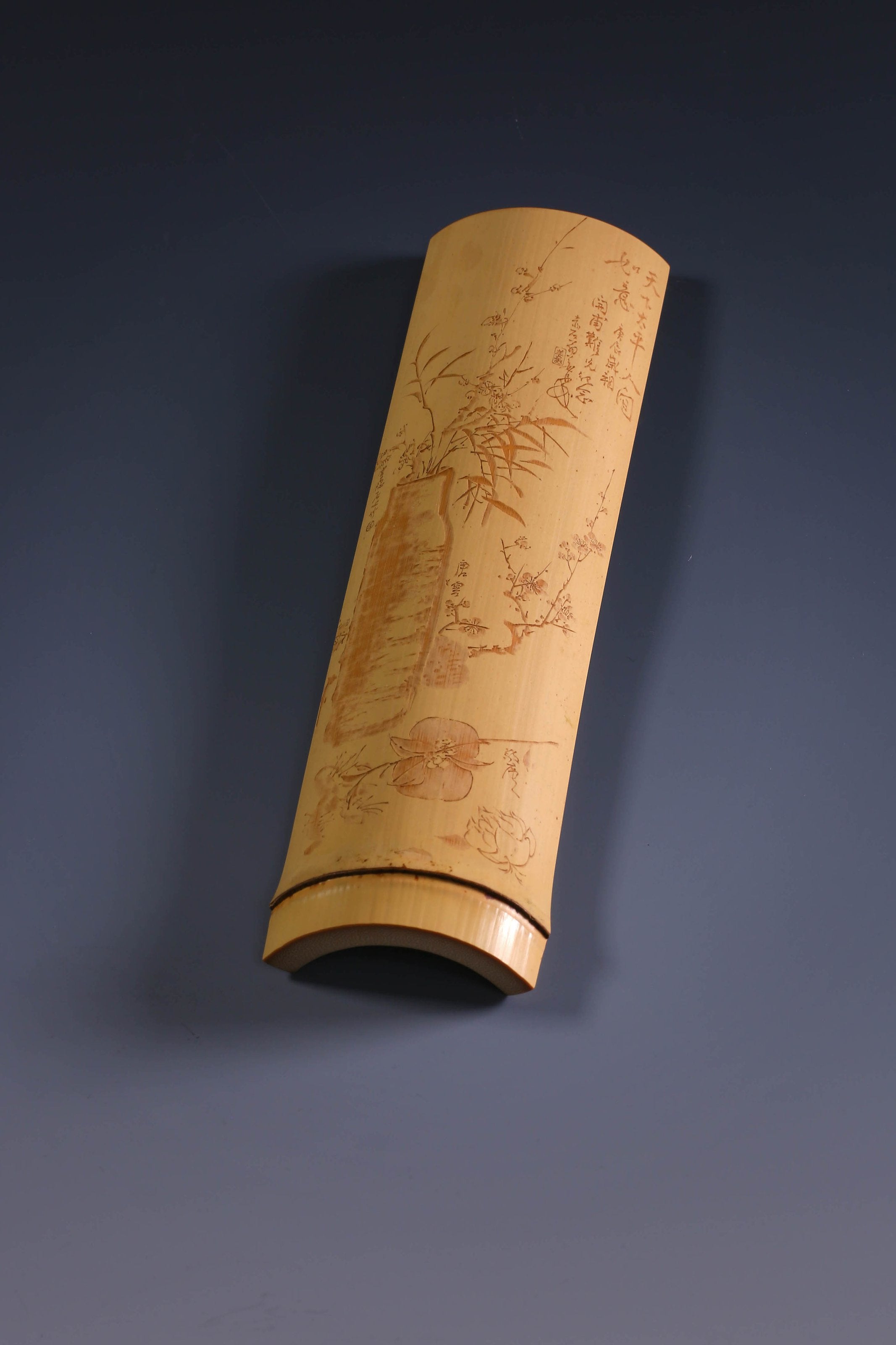 bamboo carving tea scoop