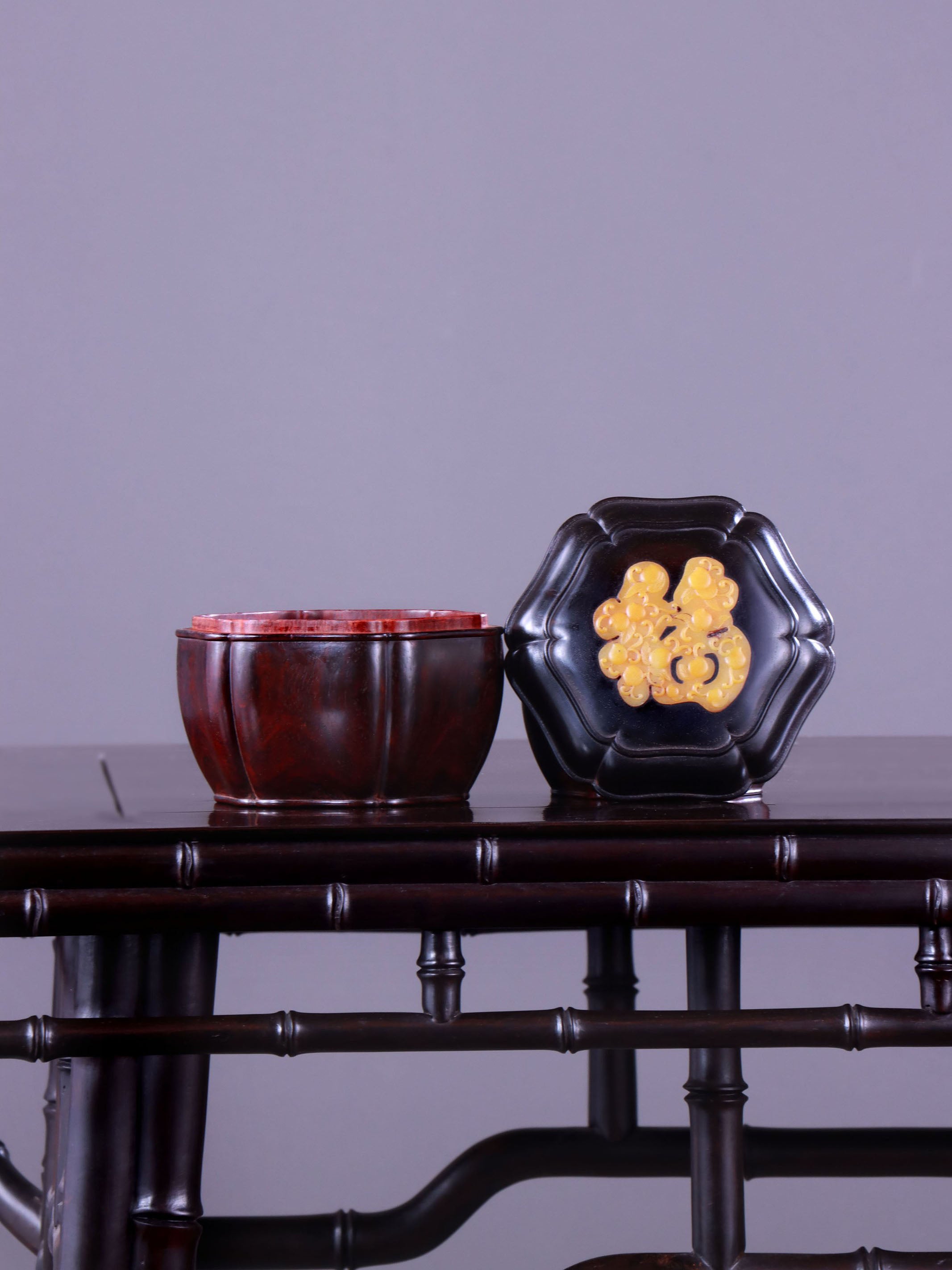 Tianfu Small Leaf Sandalwood Sunflower Mouth Tea Canister