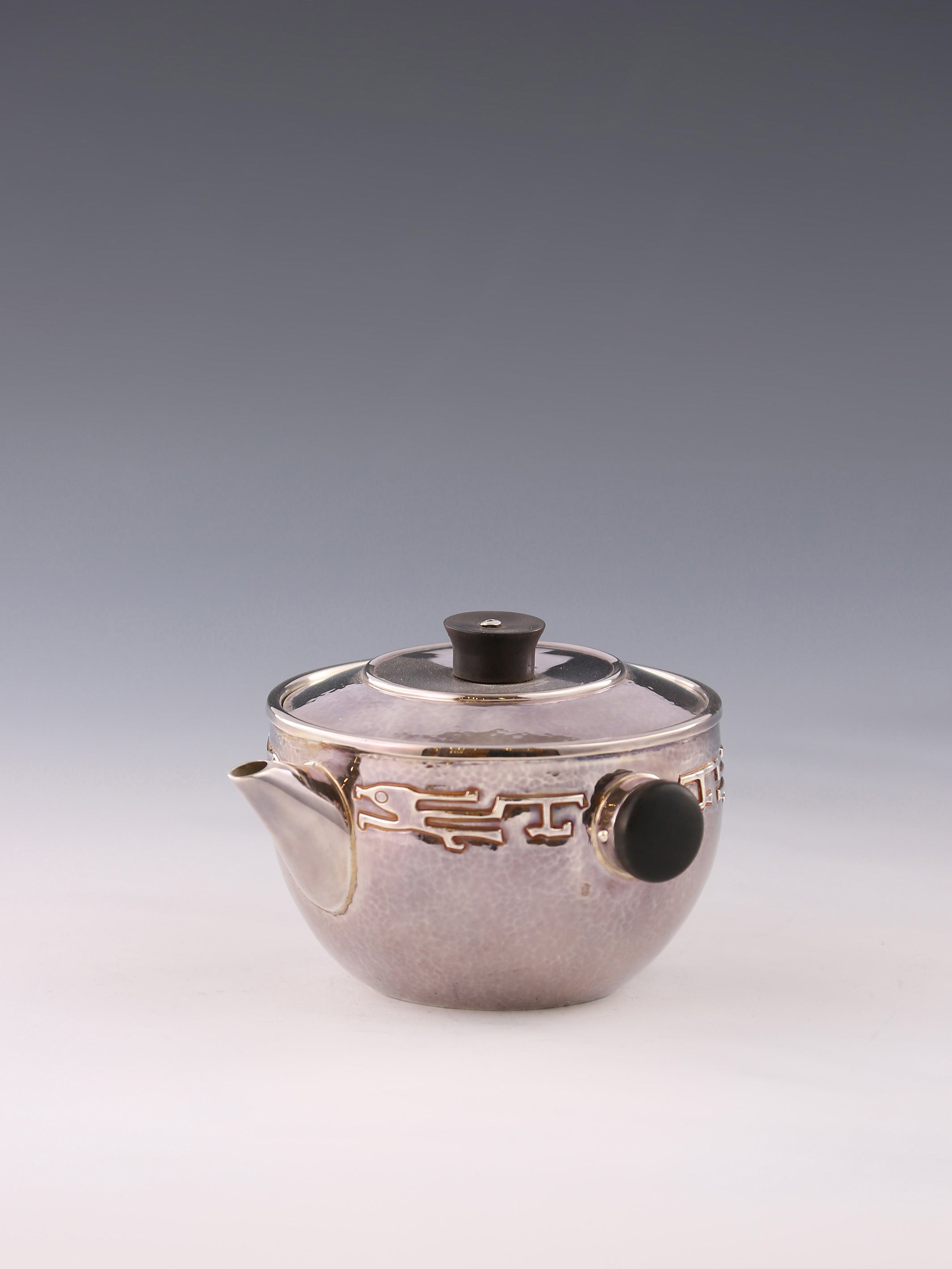 Taotie Pattern Silver Covered Bowl