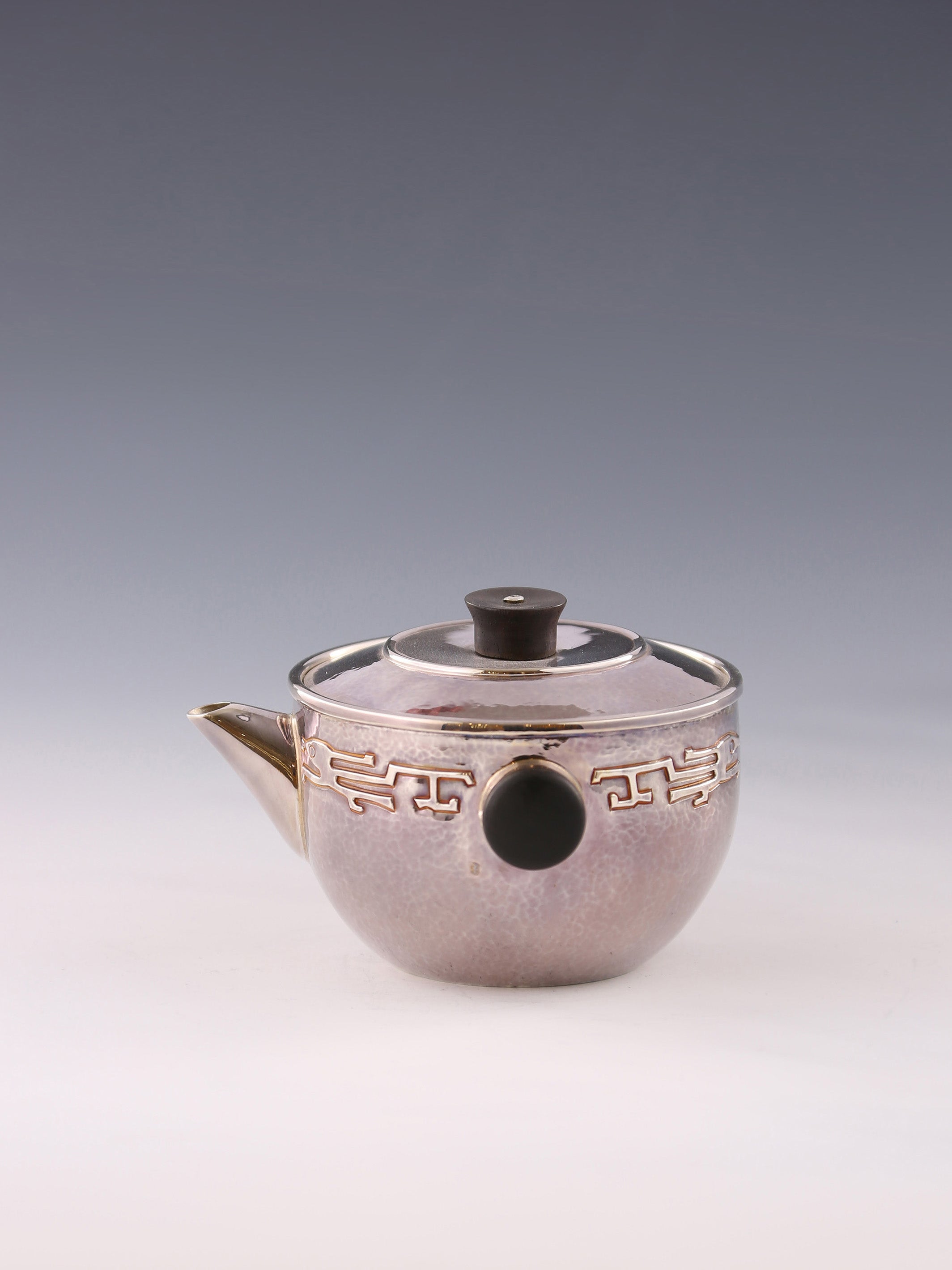 Taotie Pattern Silver Covered Bowl