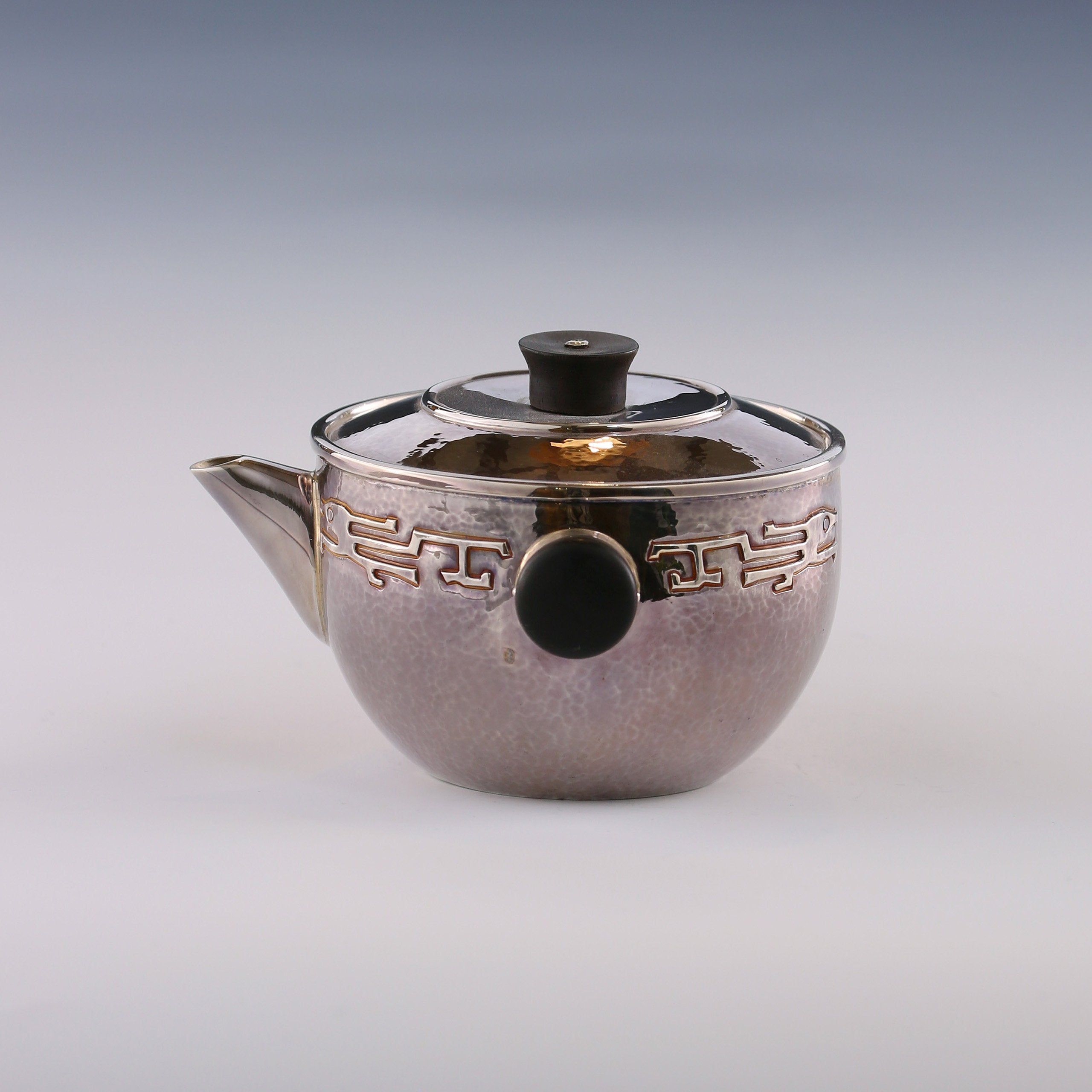 Taotie Pattern Silver Covered Bowl