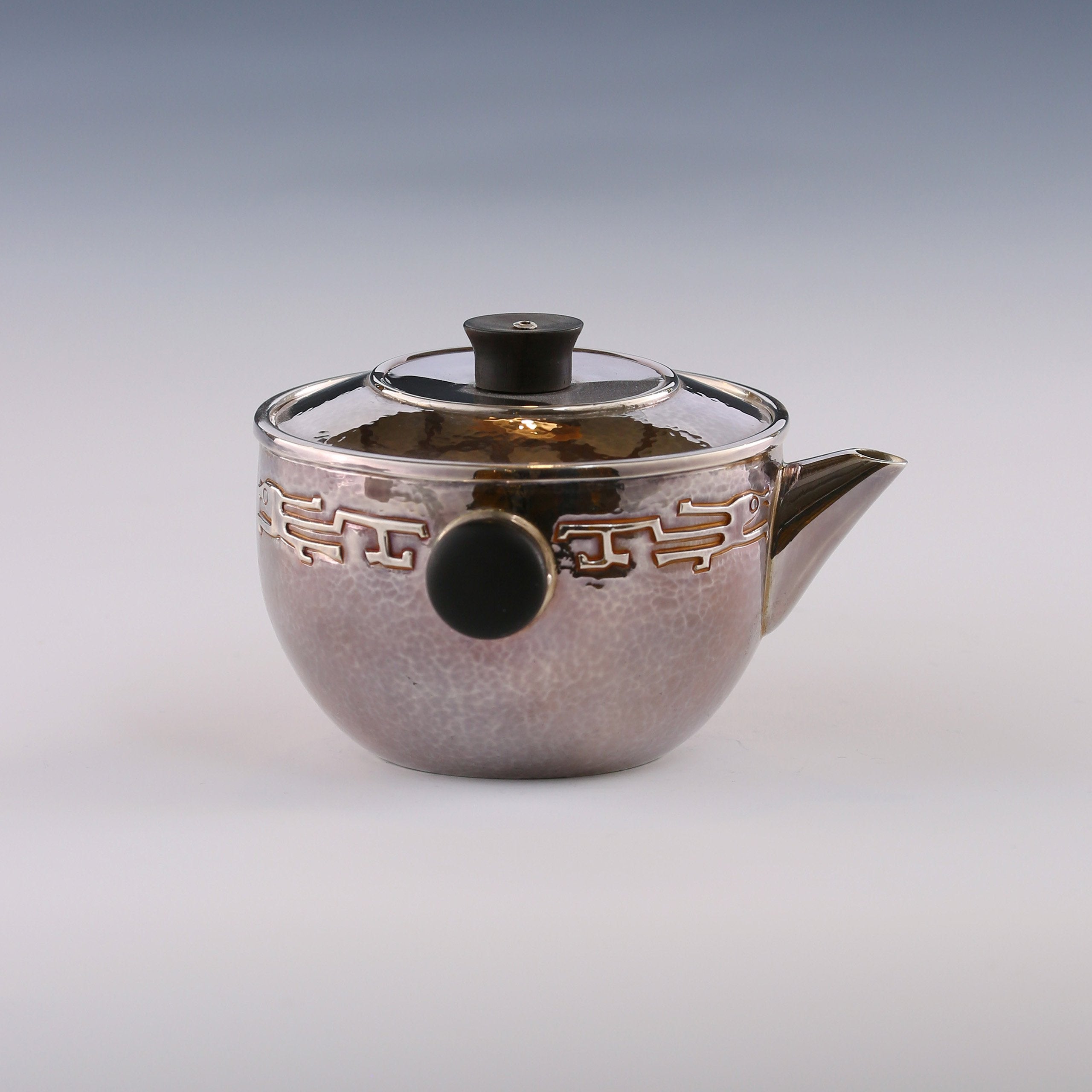 Taotie Pattern Silver Covered Bowl