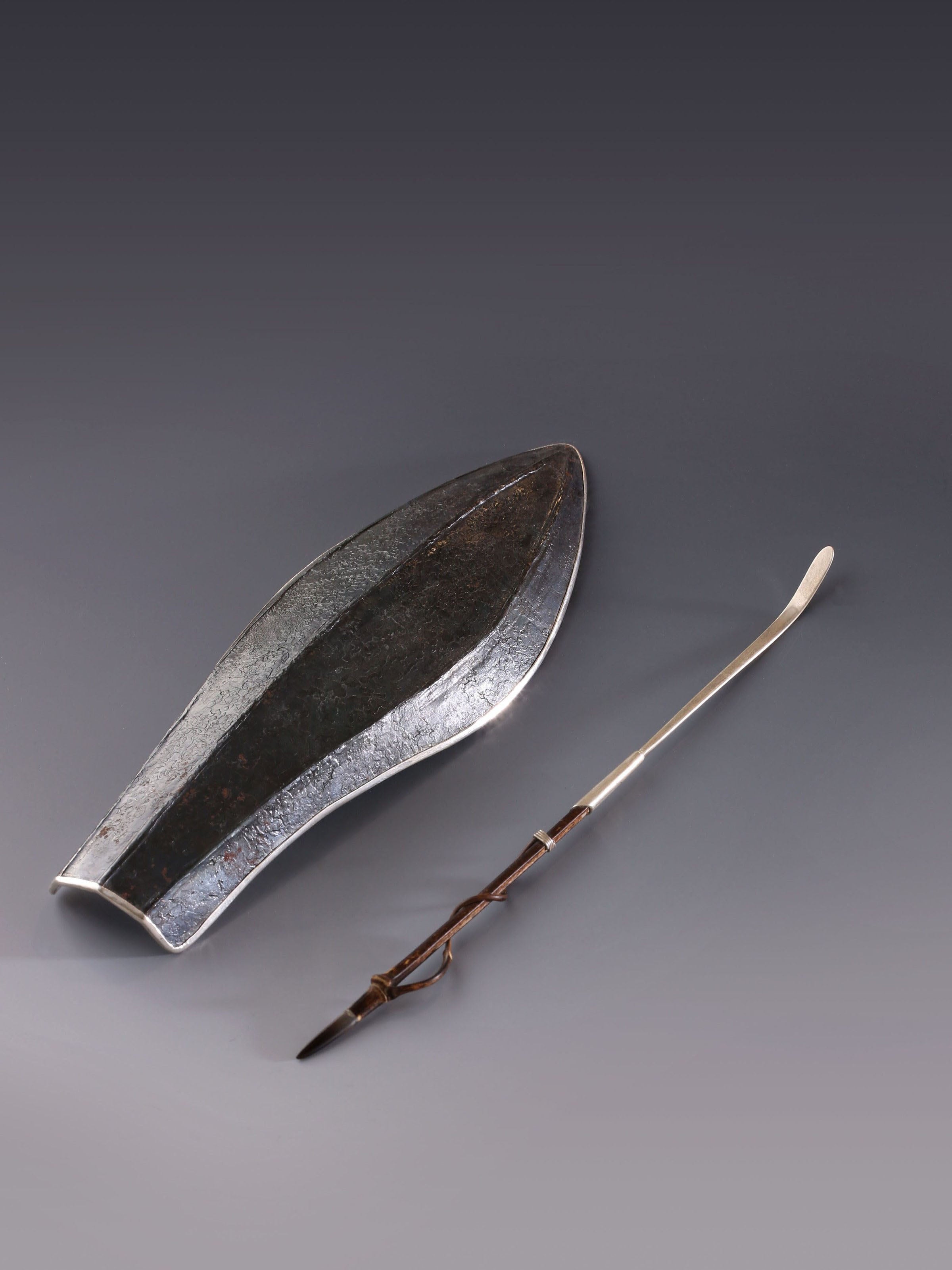 Iron-wrapped Silver Lotus Petal Teapot