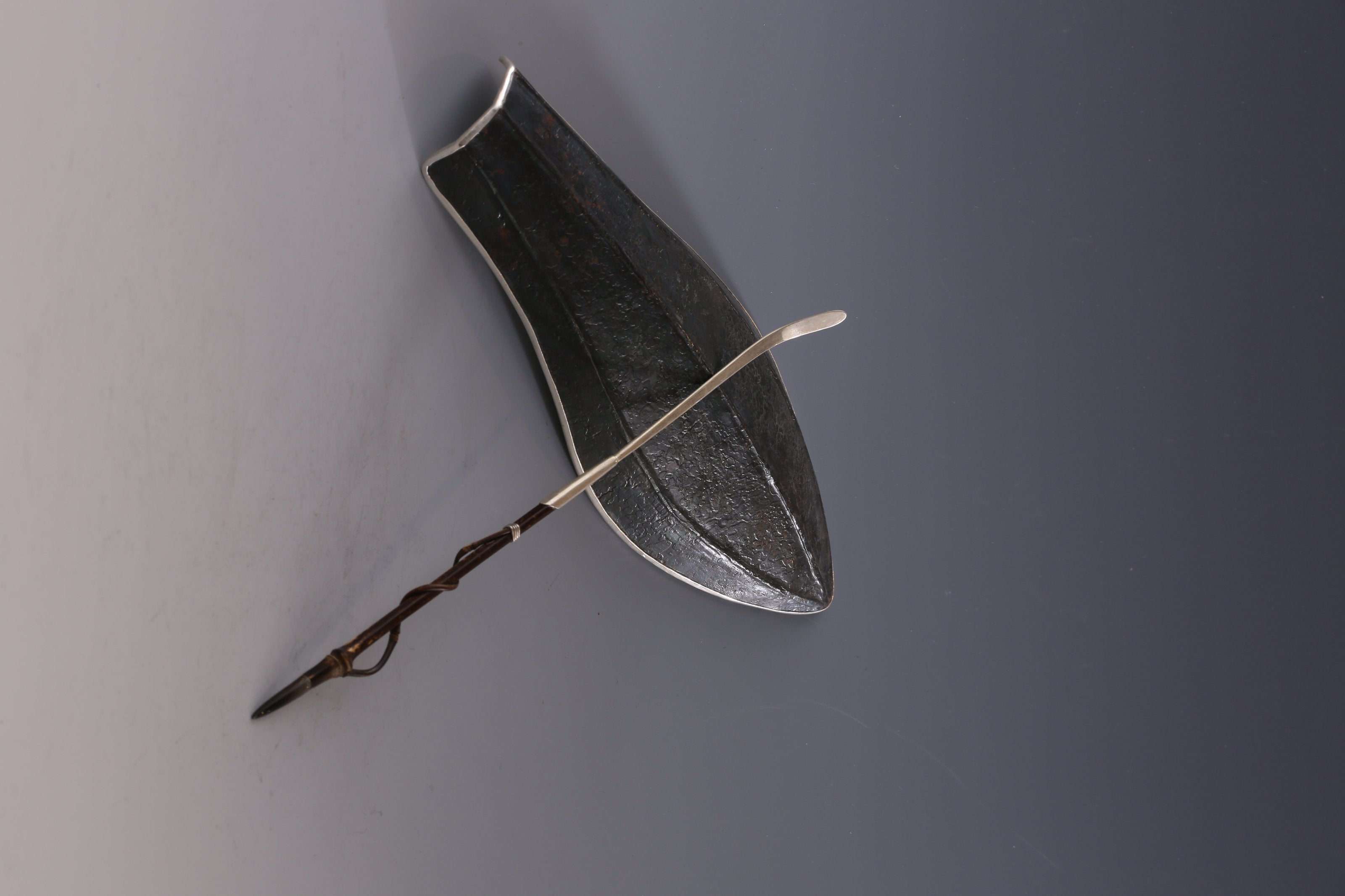 Iron-wrapped Silver Lotus Petal Teapot