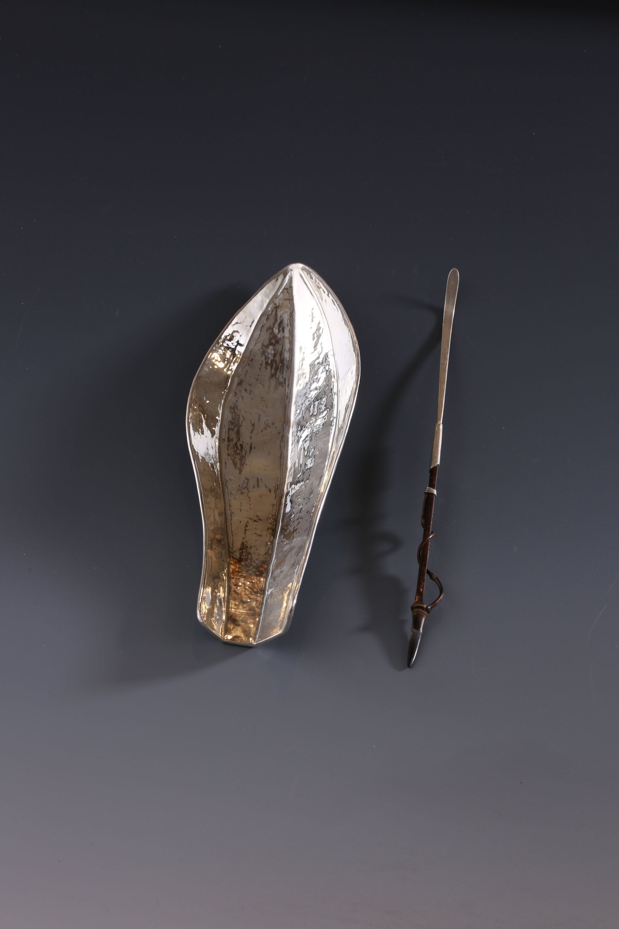 Iron-wrapped Silver Lotus Petal Teapot