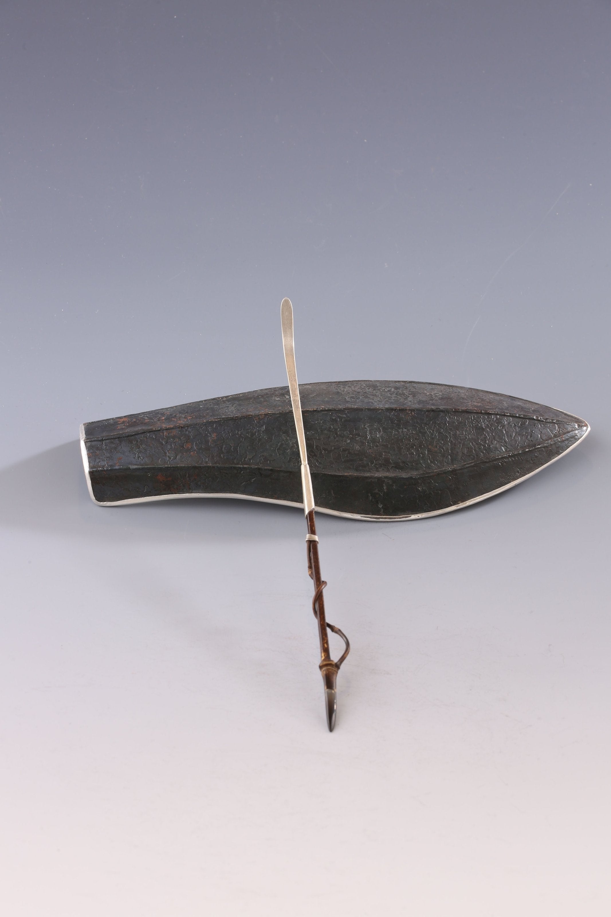 Iron-wrapped Silver Lotus Petal Teapot