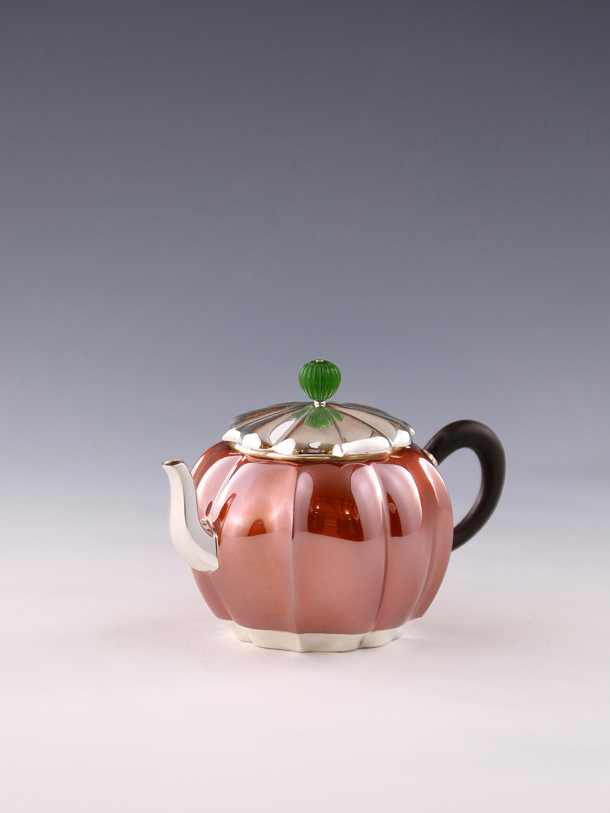 Vanlian Copper-Plated Silver Teapot