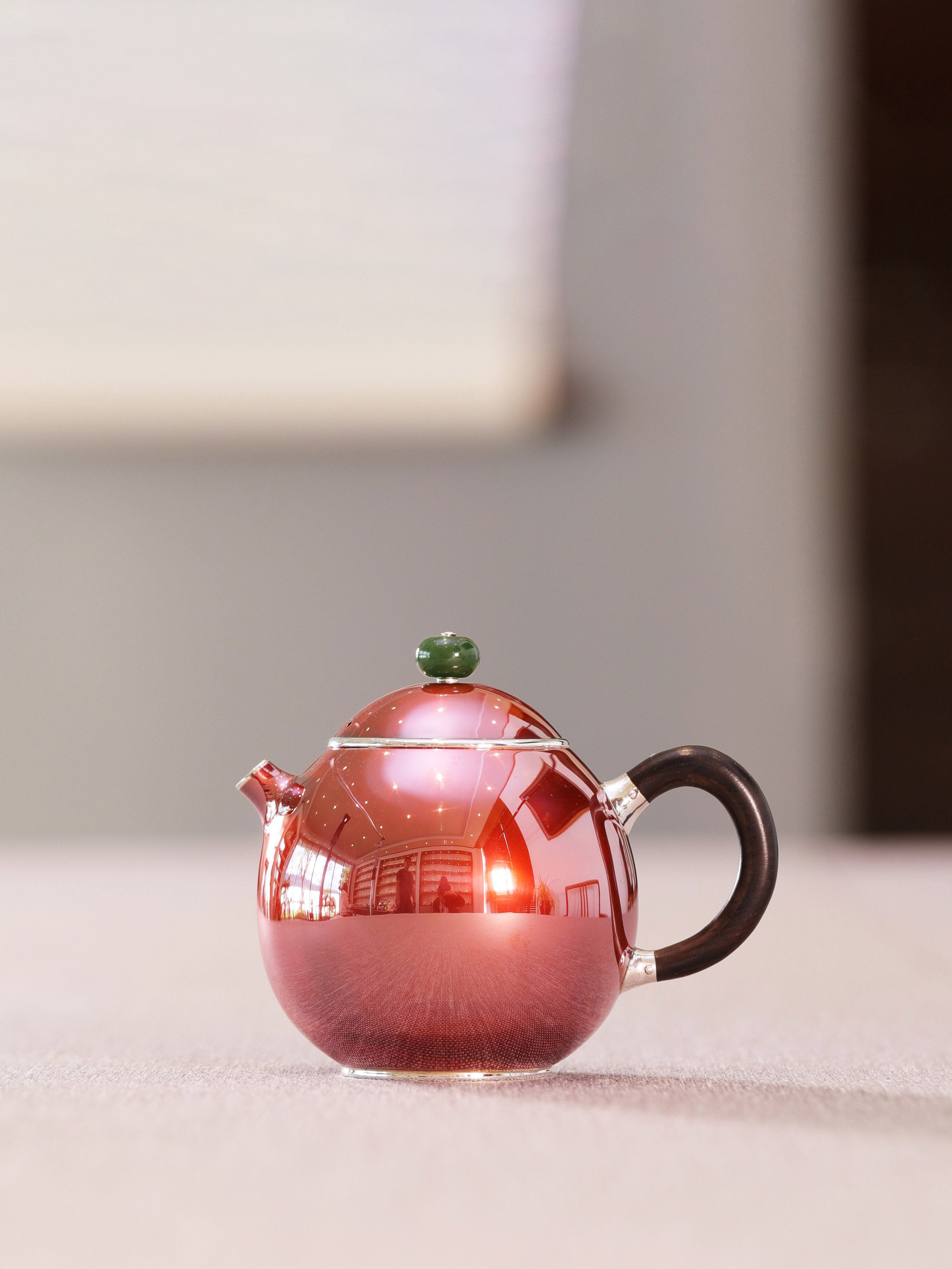 Copper-clad Silver Dragon Egg Teapot