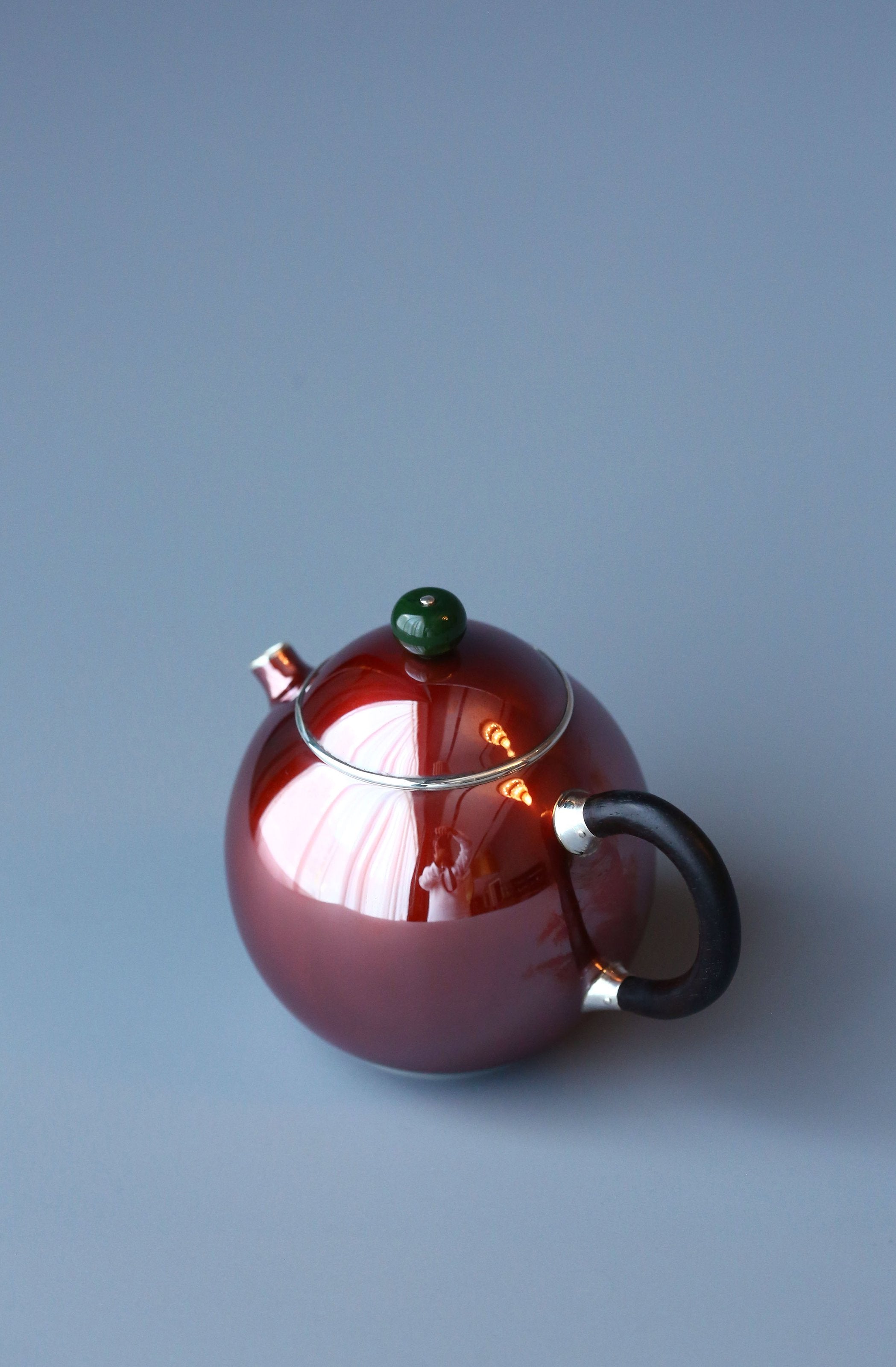 Copper-clad Silver Dragon Egg Teapot