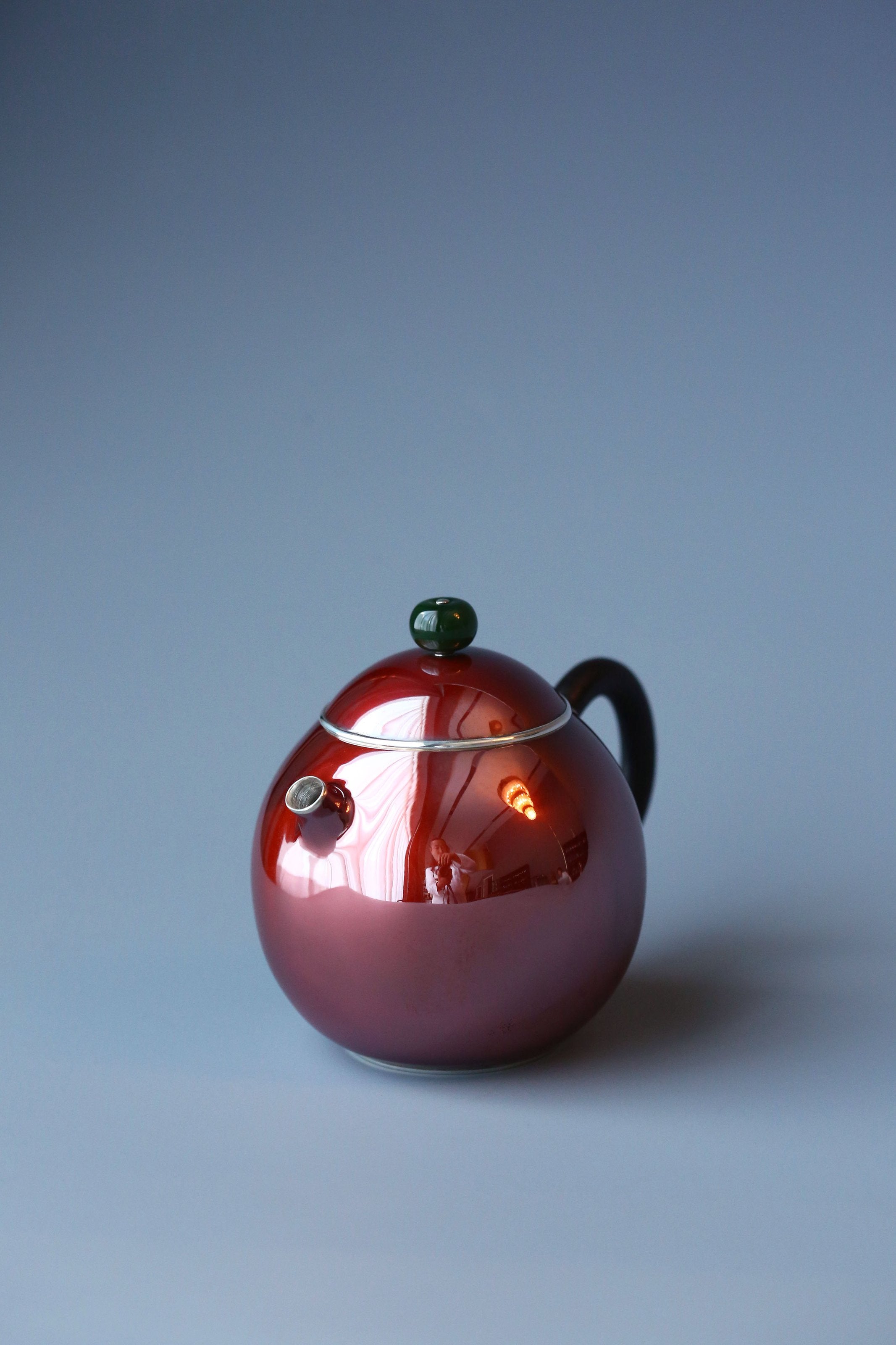 Copper-clad Silver Dragon Egg Teapot