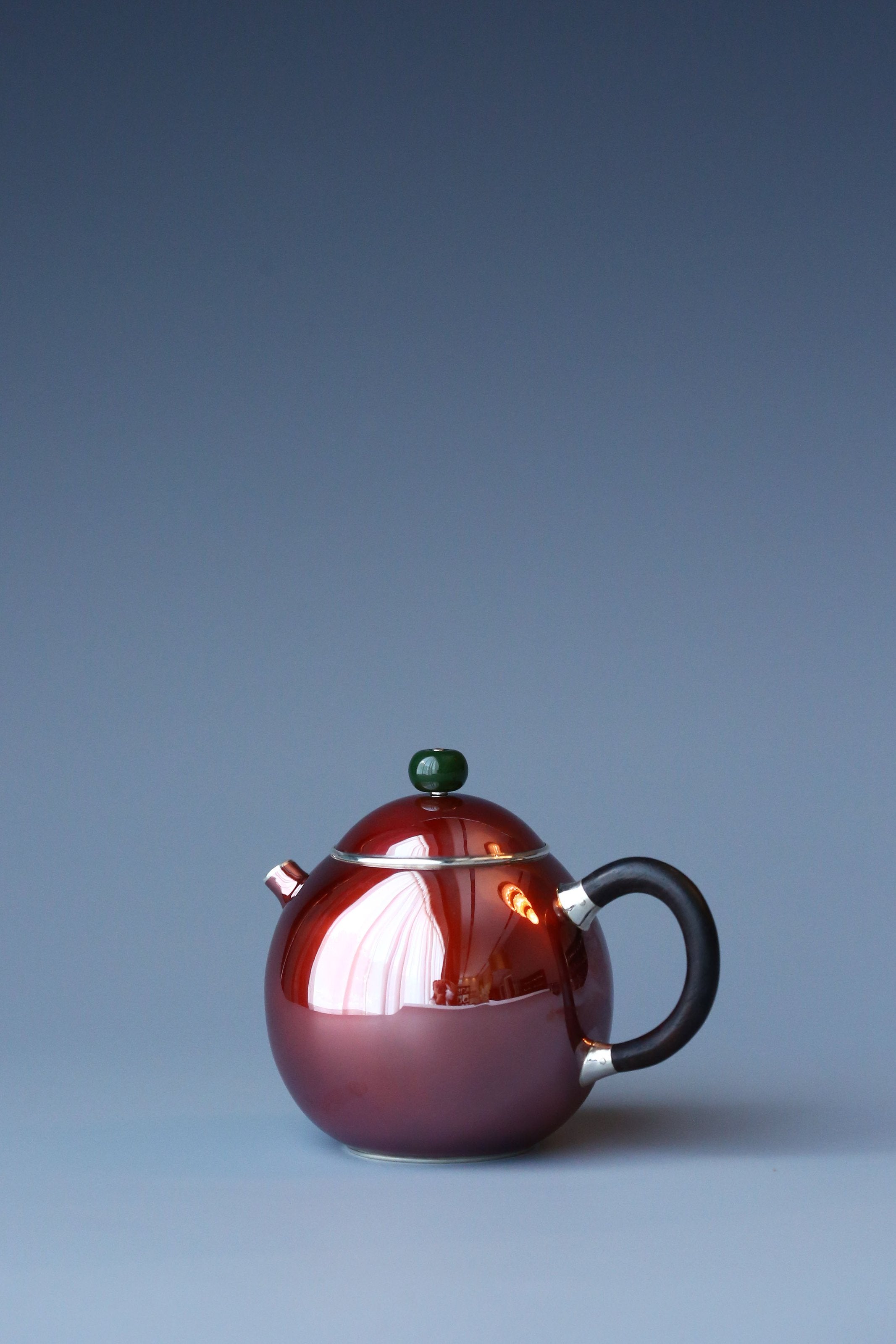 Copper-clad Silver Dragon Egg Teapot