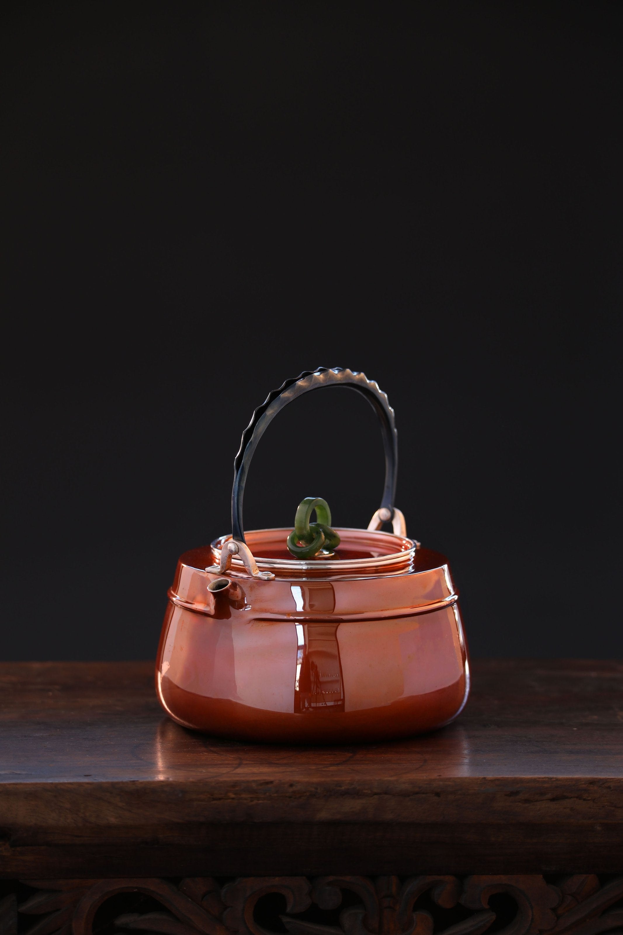 Copper-plated silver platform