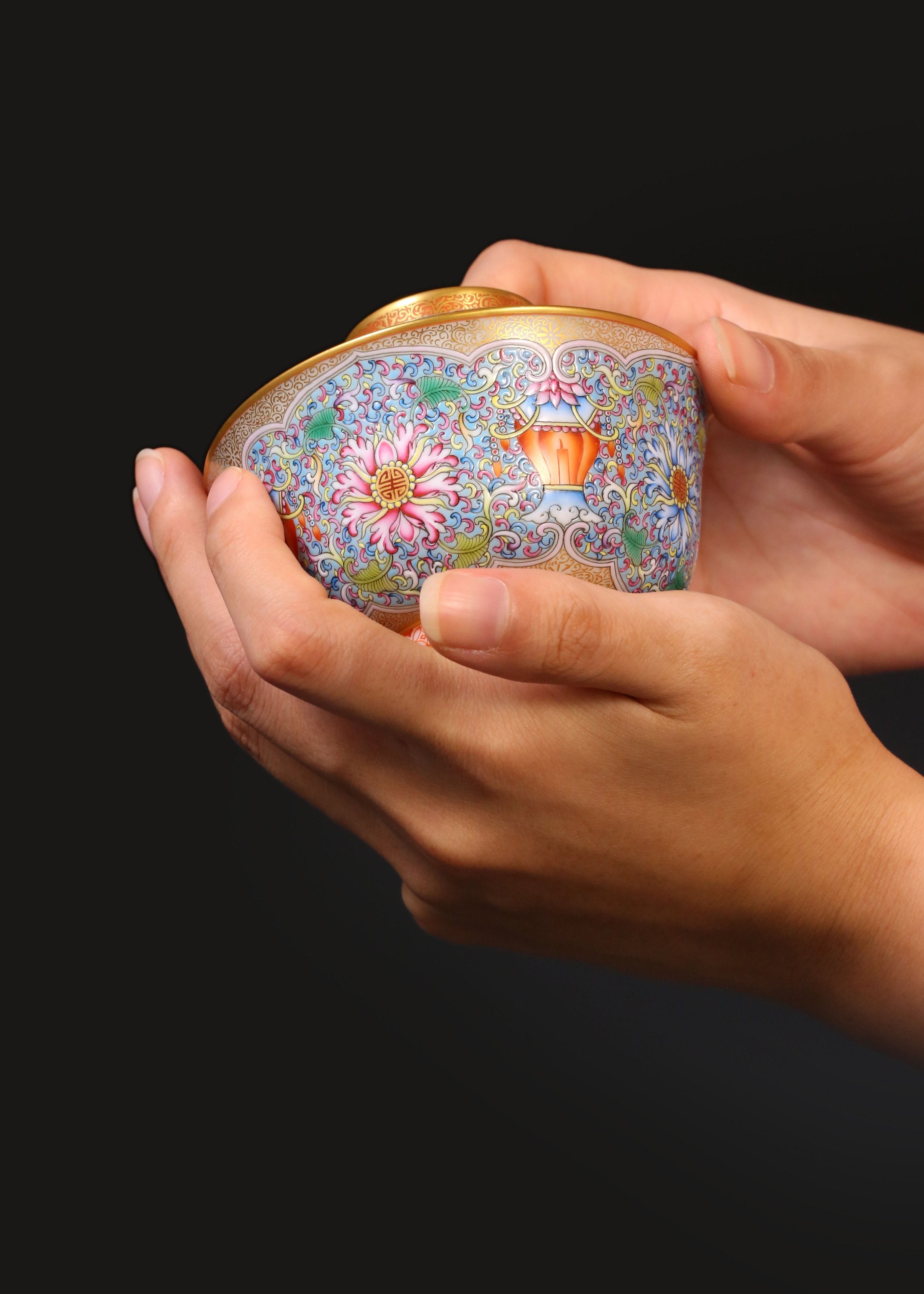 Dayazhai Longevity Lantern Covered Bowl