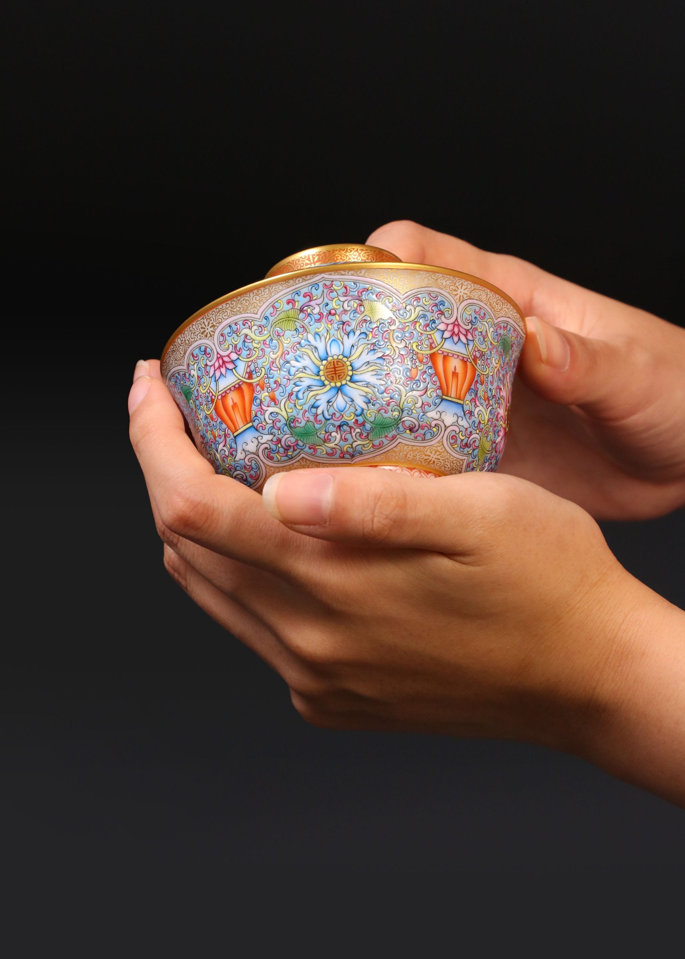 Dayazhai Longevity Lantern Covered Bowl