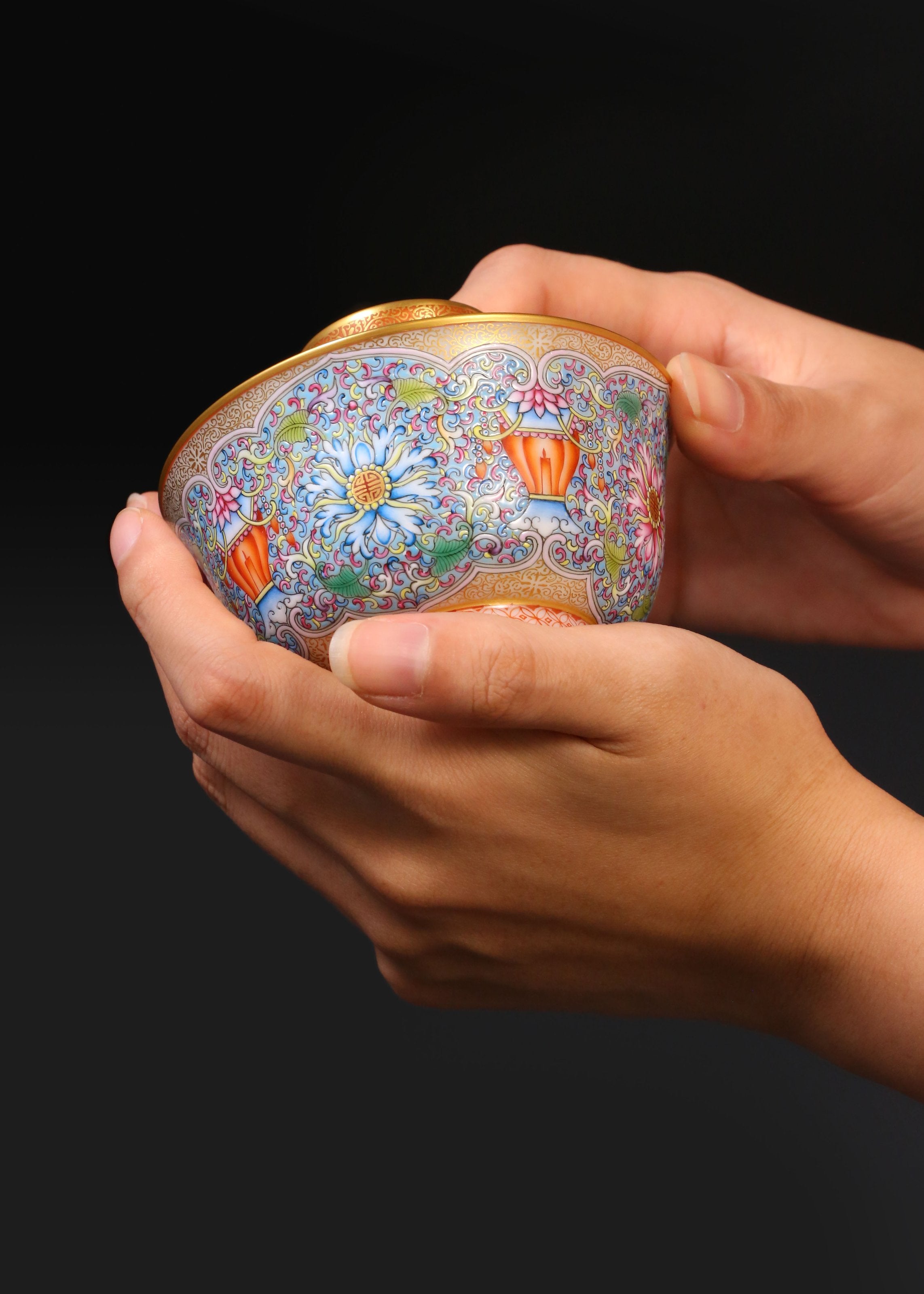 Dayazhai Longevity Lantern Covered Bowl