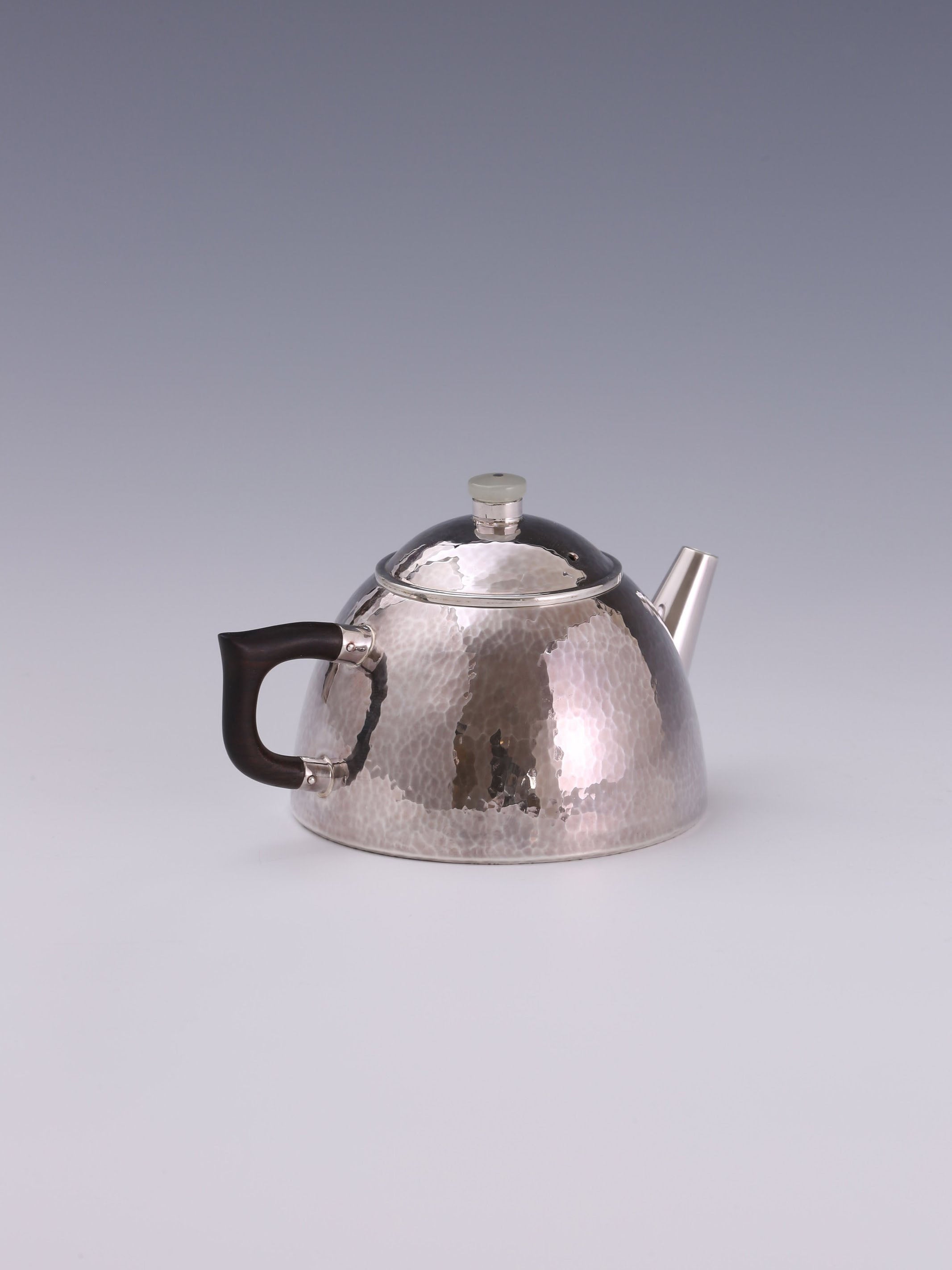 Scholar's Stone Ladle Silver Teapot