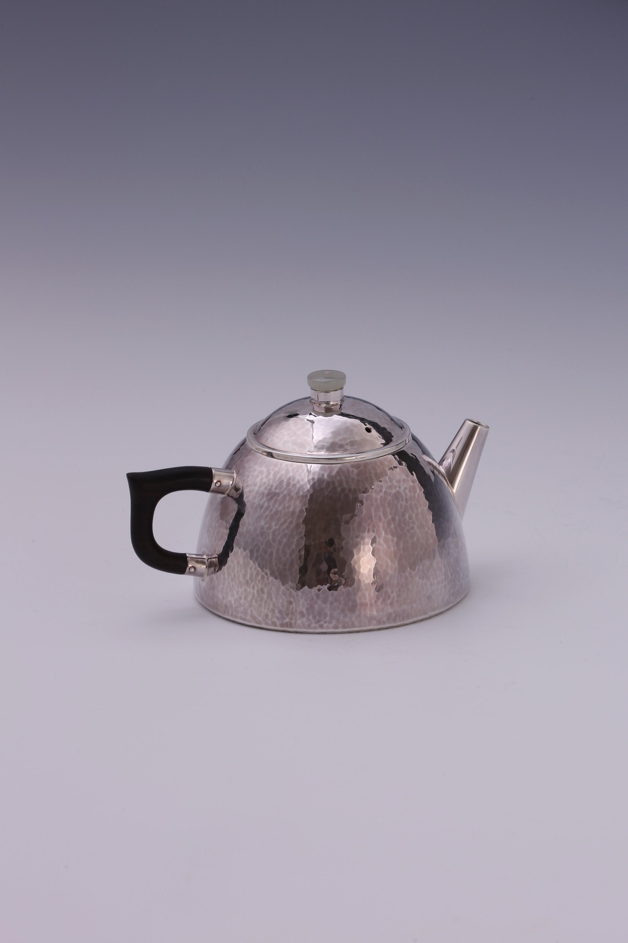 Scholar's Stone Ladle Silver Teapot
