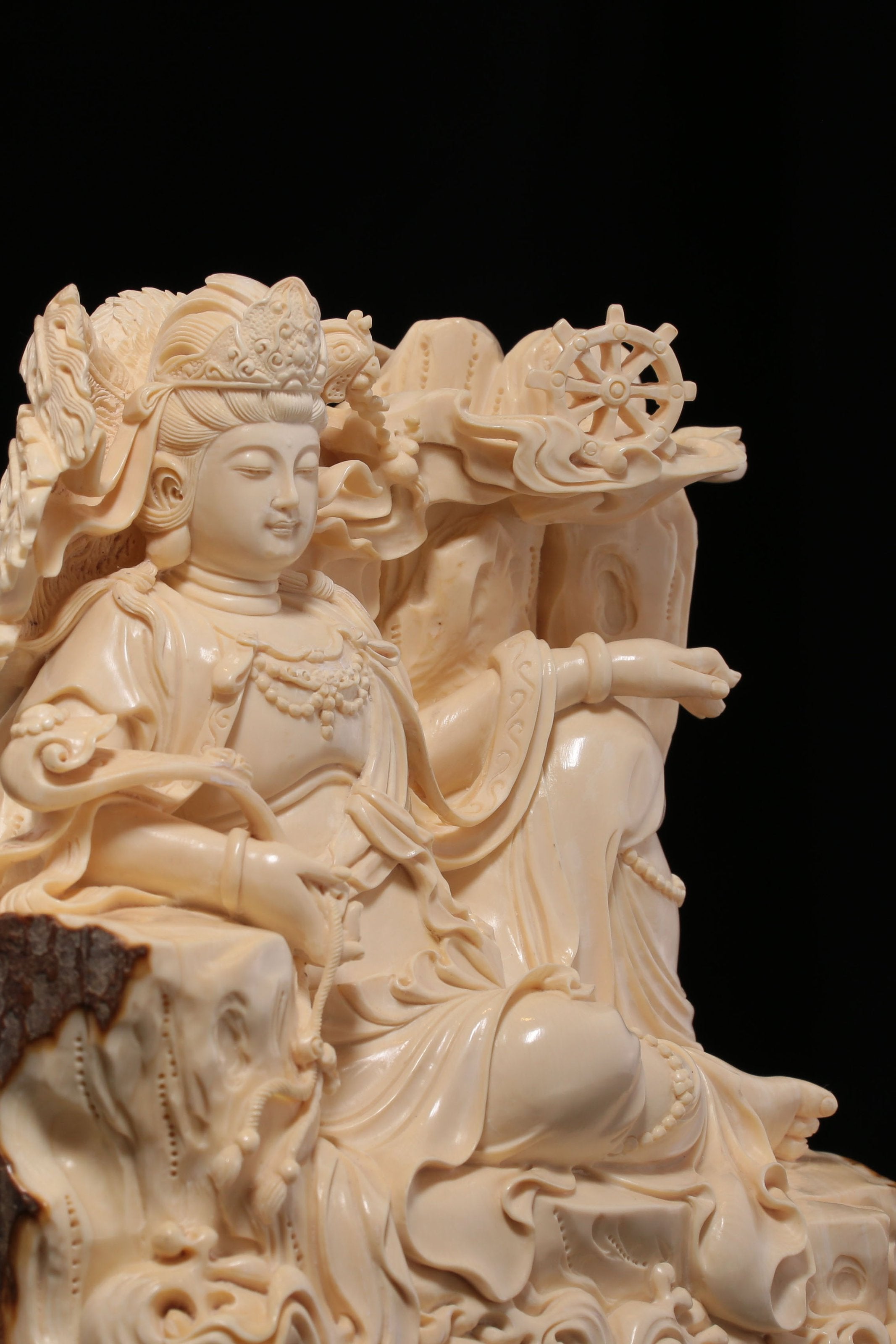 Ivory Carving - Reclining Guanyin