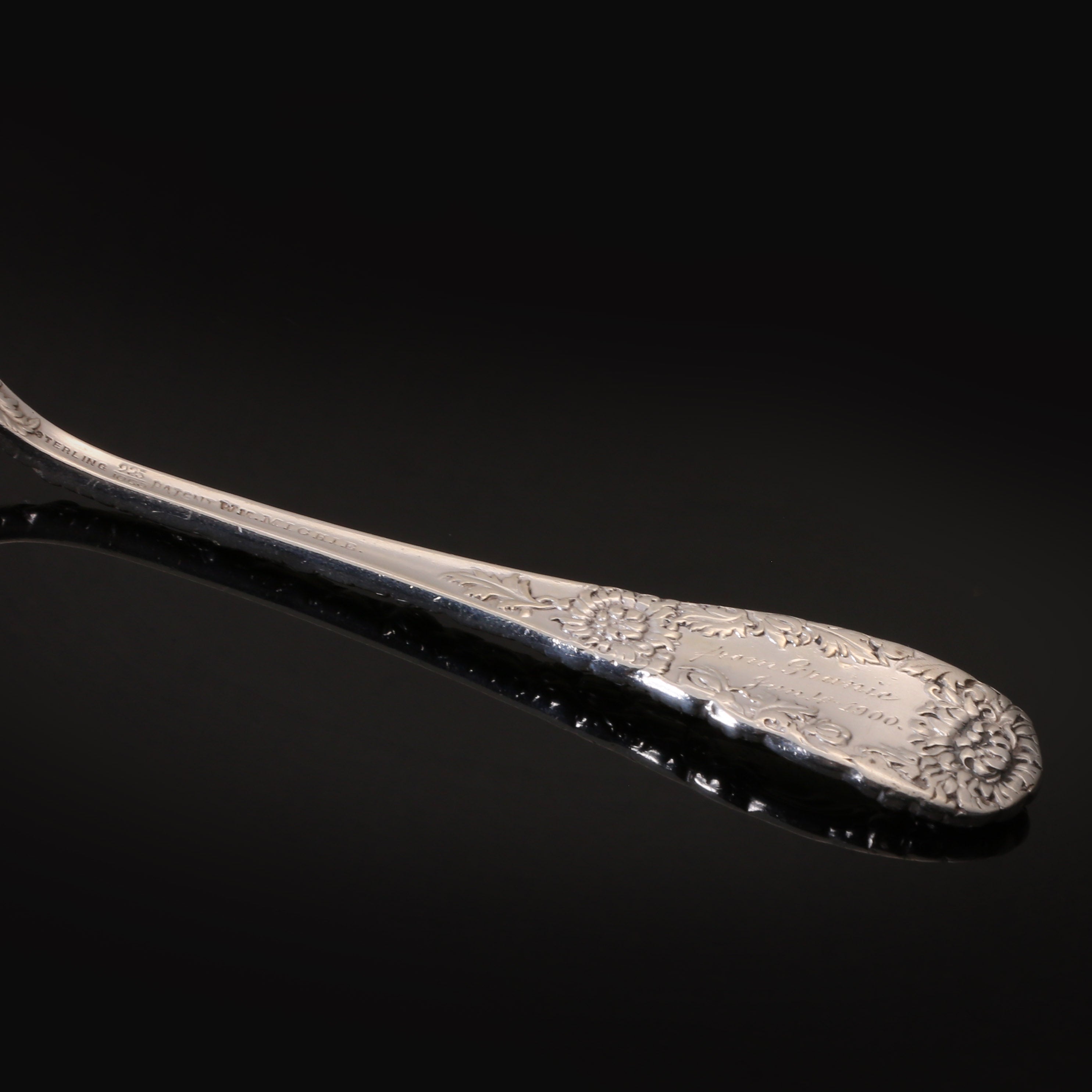 Western sterling silver teaspoon