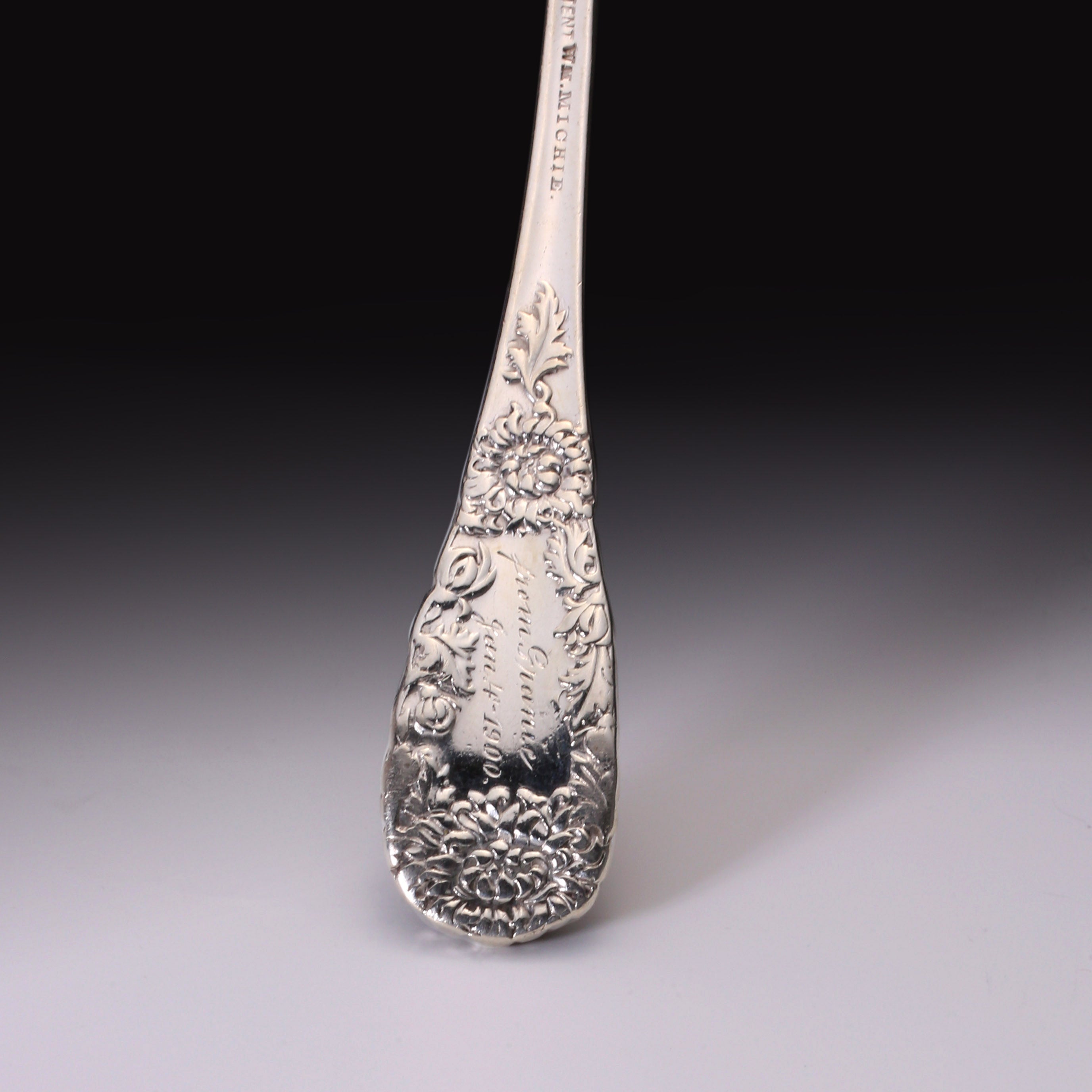 Western sterling silver teaspoon