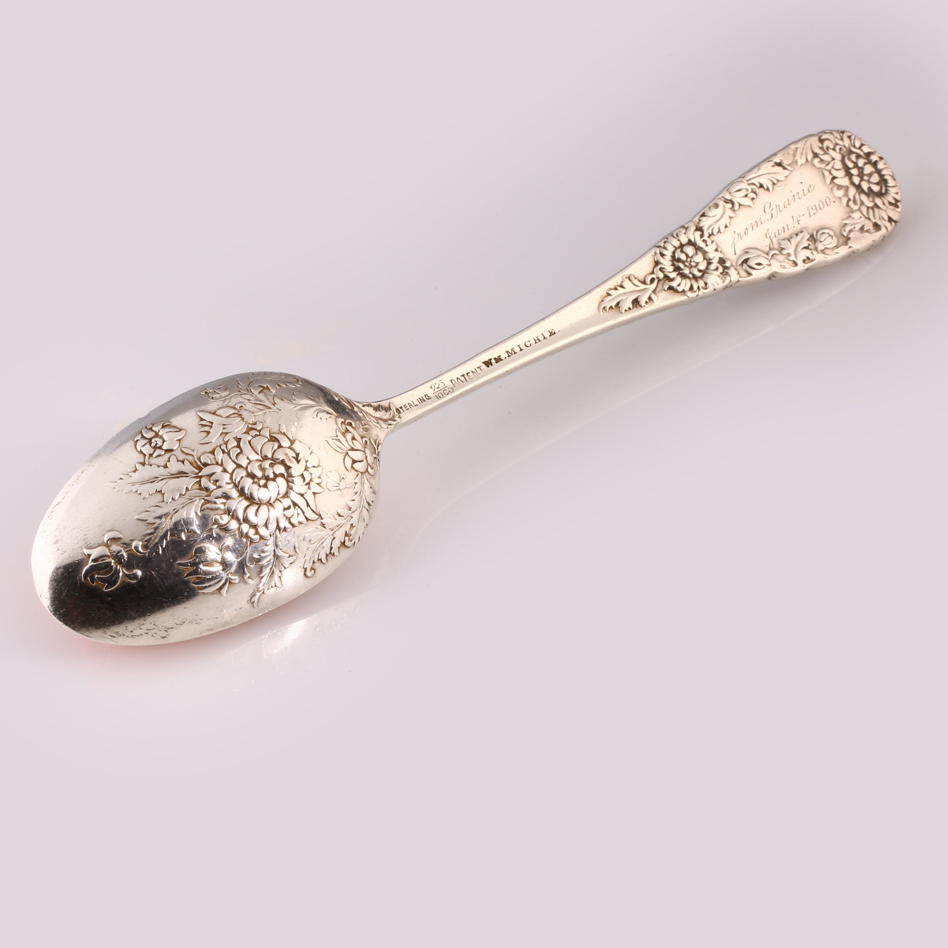 Western sterling silver teaspoon