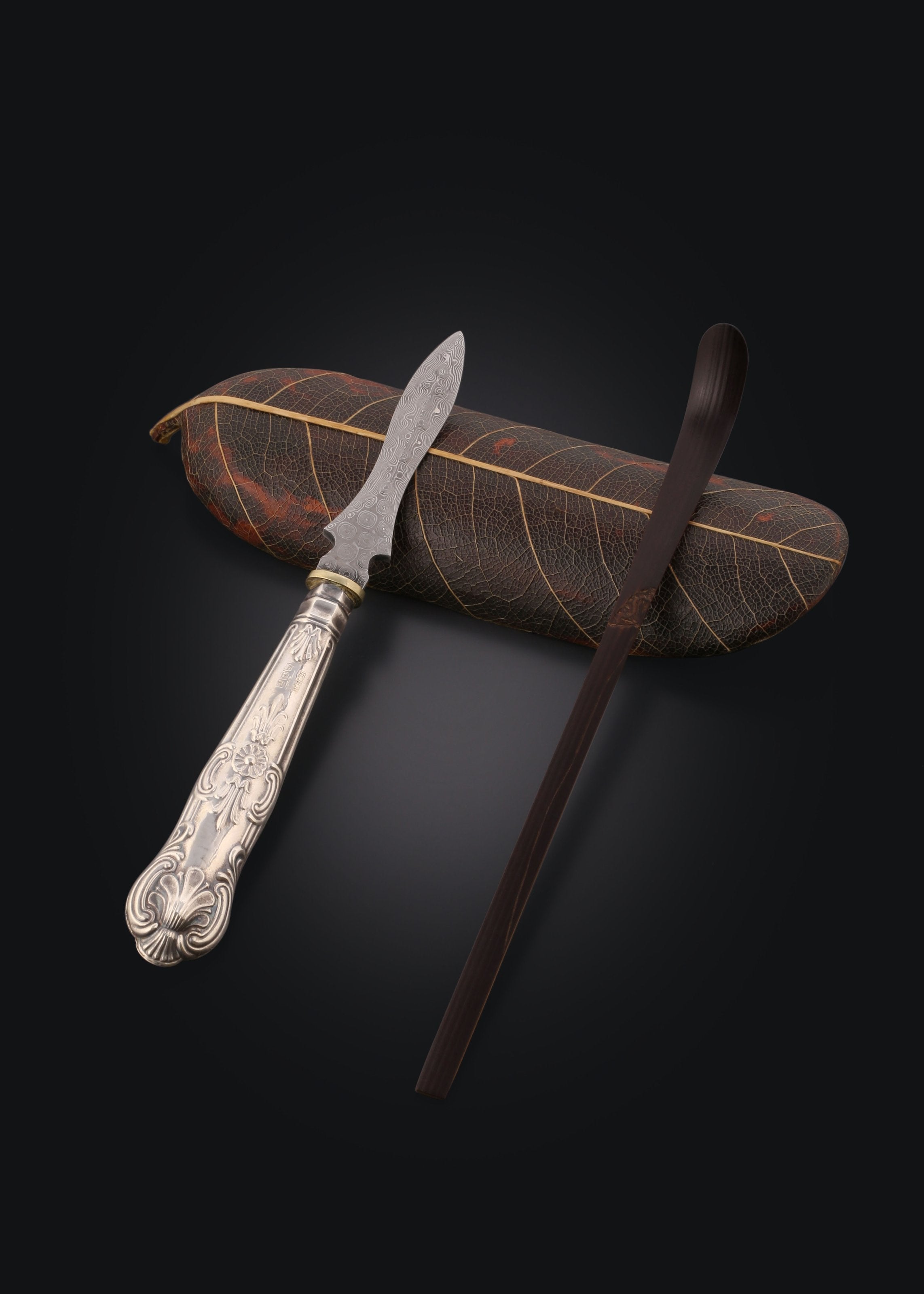 19th-century British silver tea knife