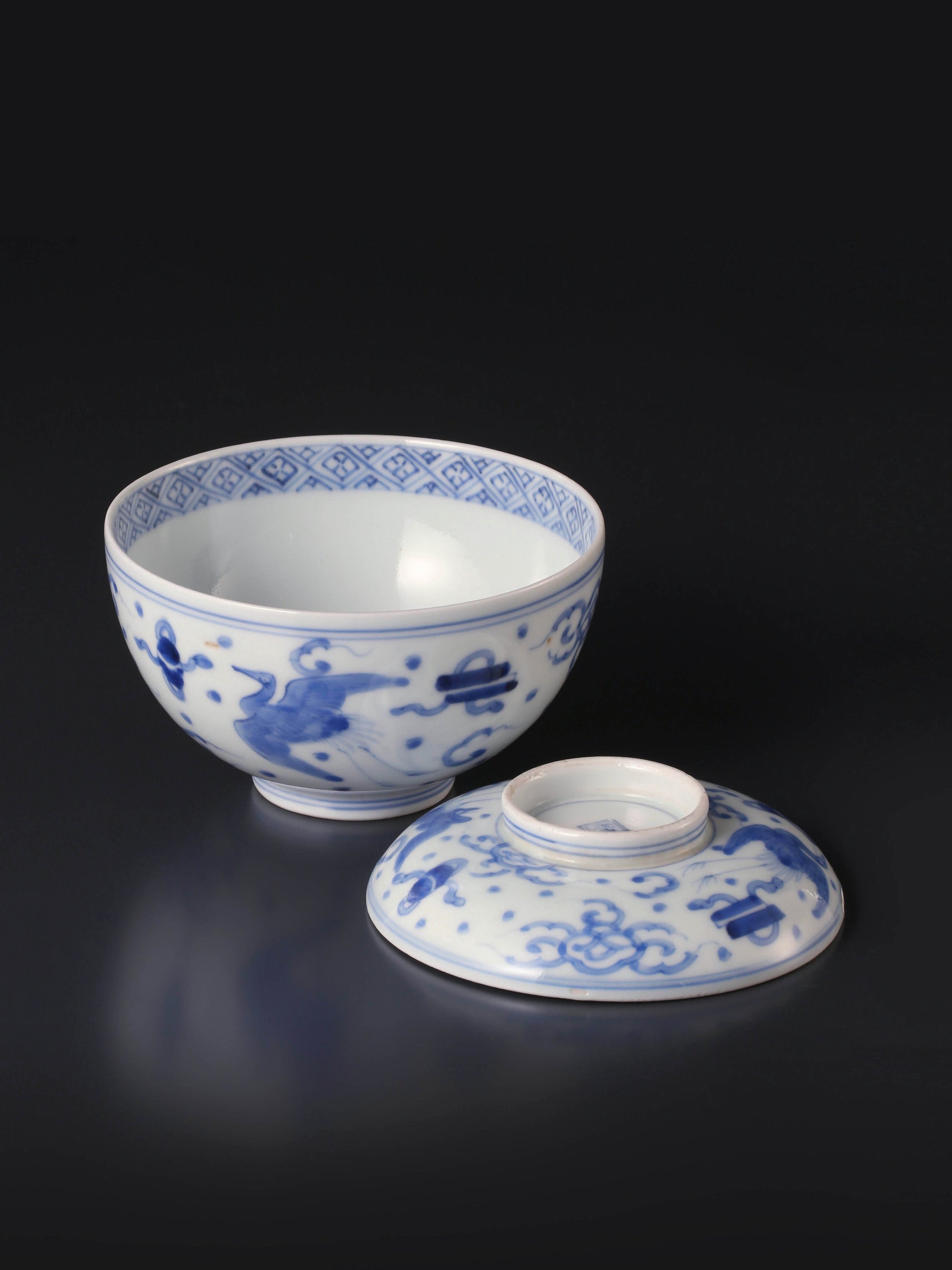 Japanese Imari Hizuru Gaiwan (lid)