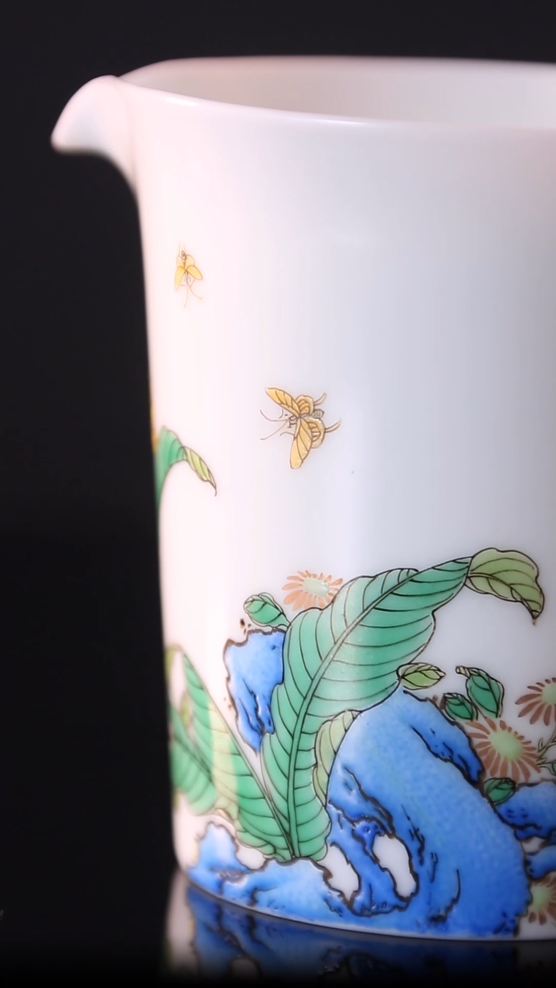 Jade hairpin flower cup