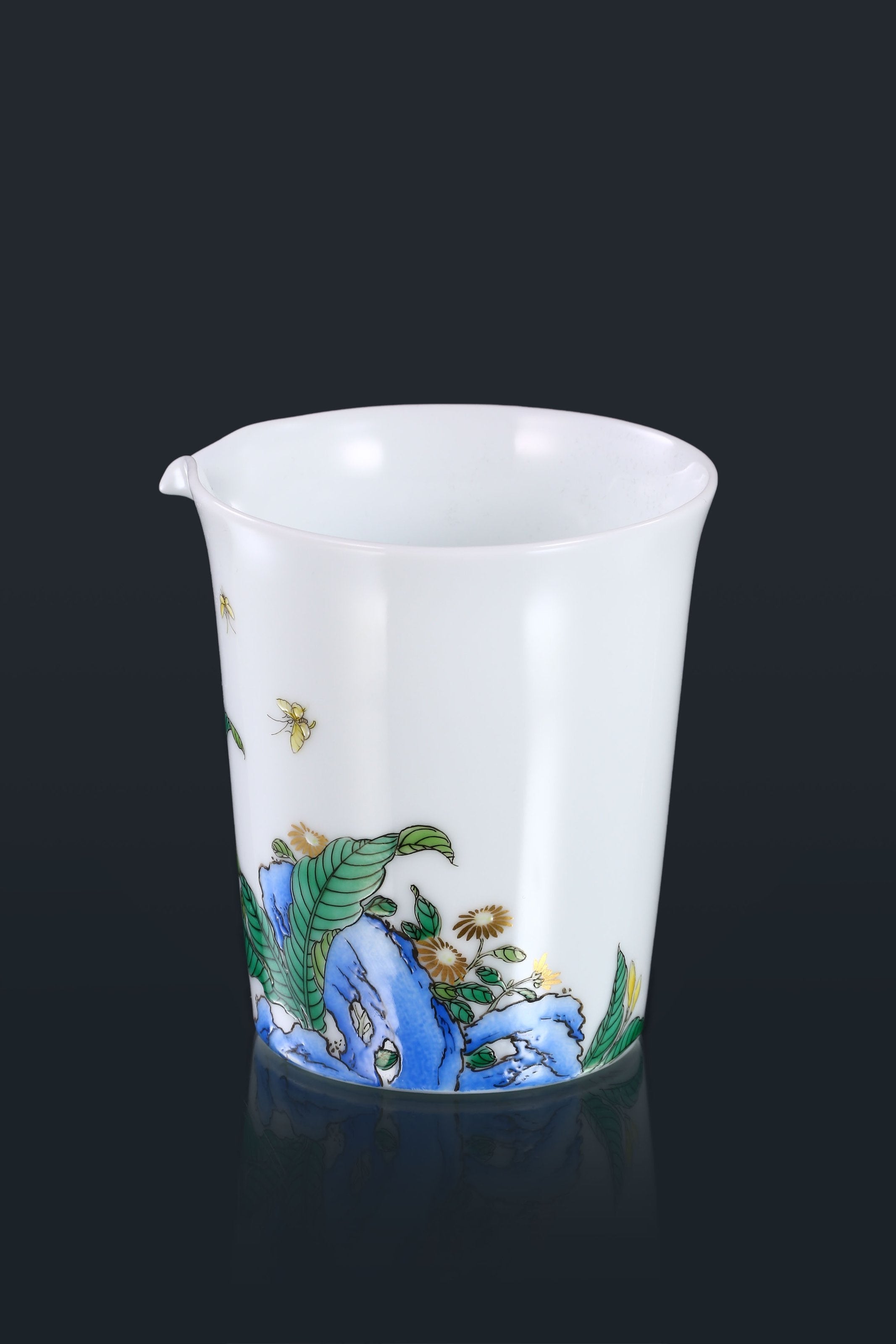 Jade hairpin flower cup