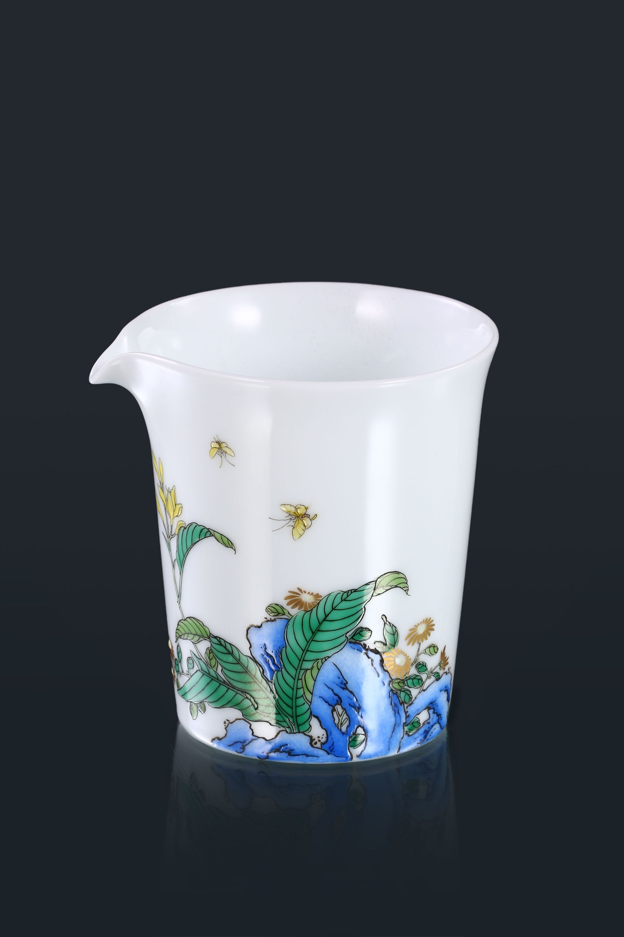 Jade hairpin flower cup