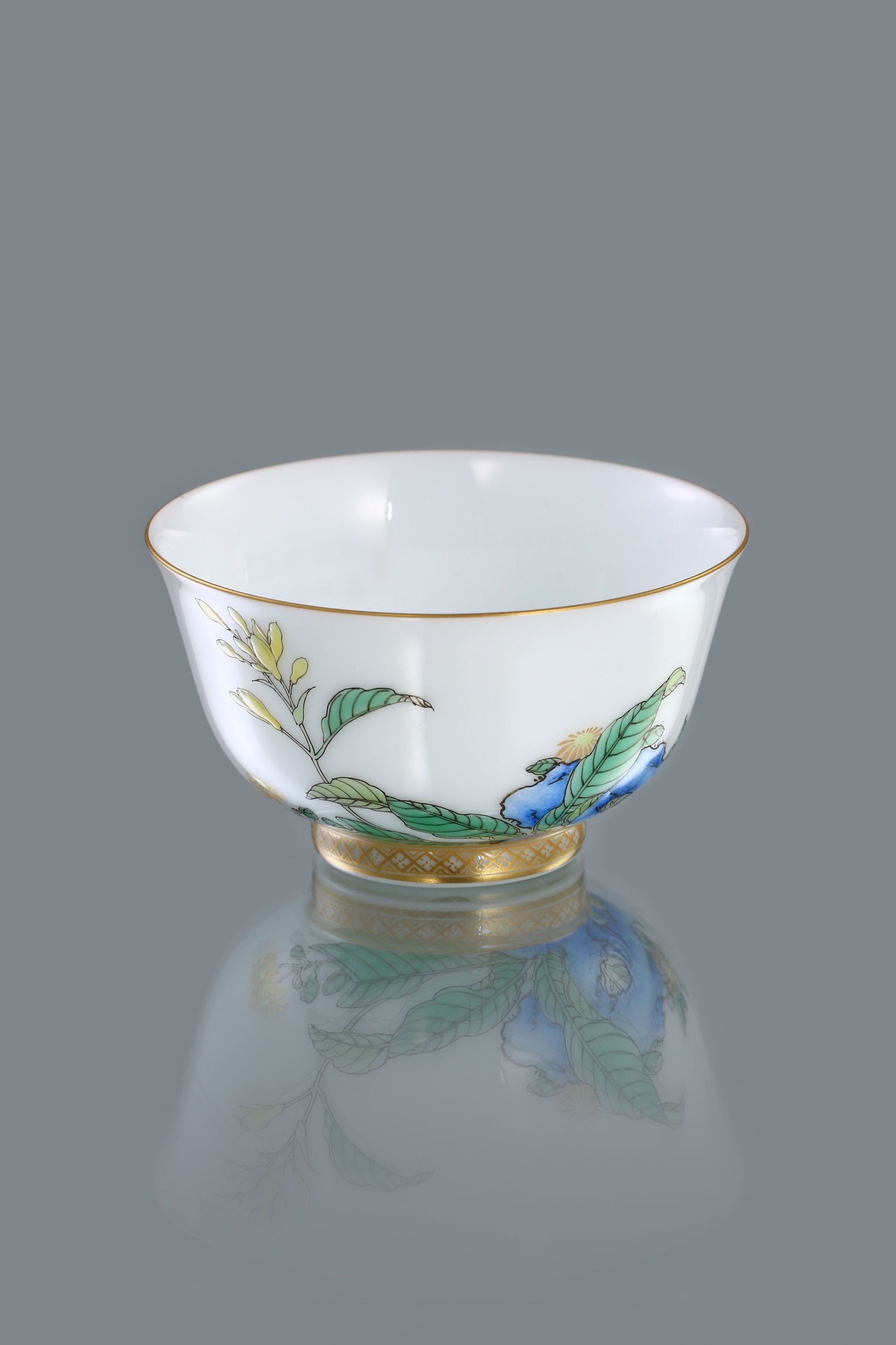 Jade hairpin flower gaiwan/tea cup