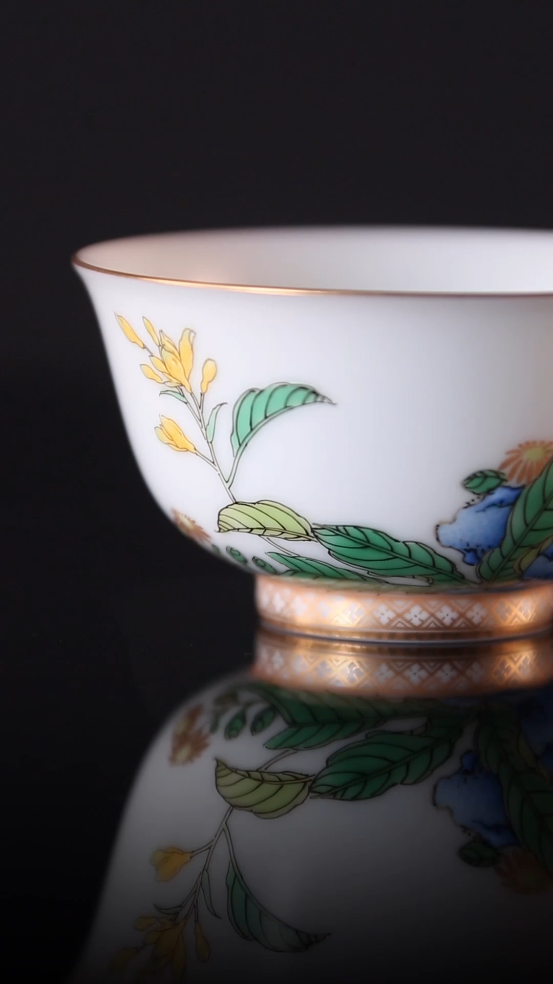 Jade hairpin flower gaiwan/tea cup