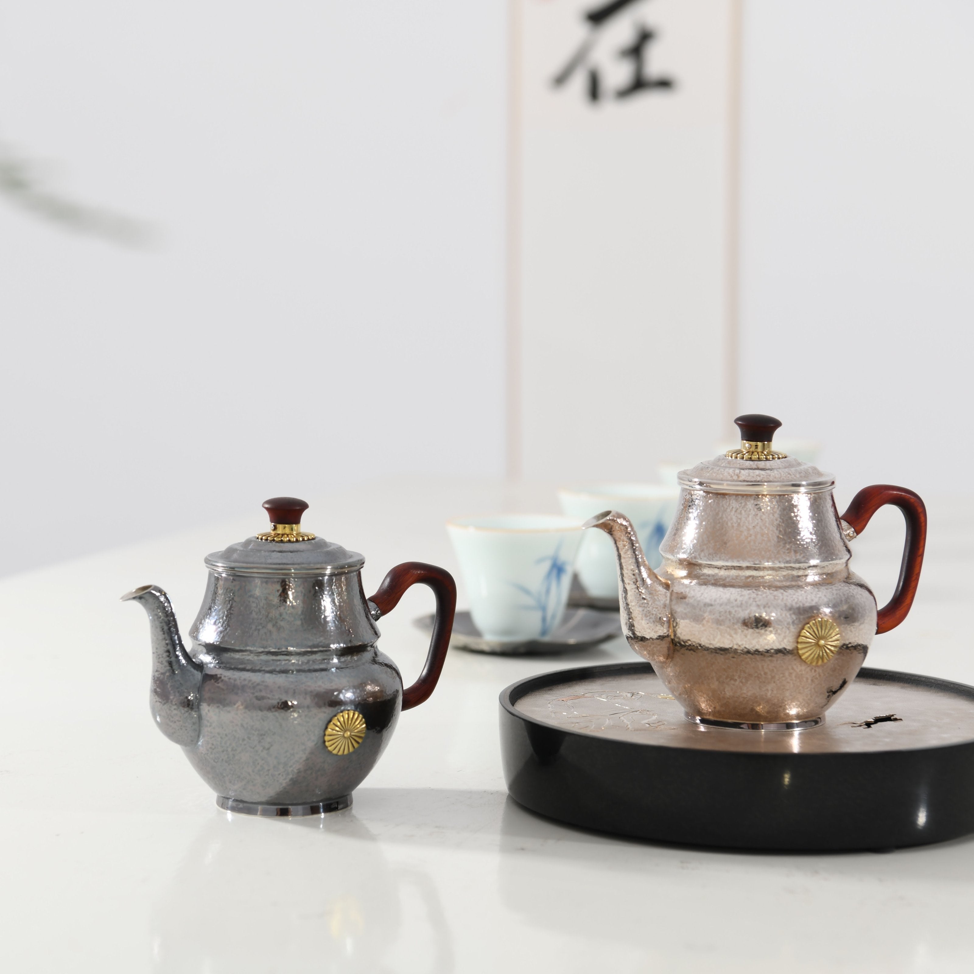 Tibetan Sterling Silver Teapot