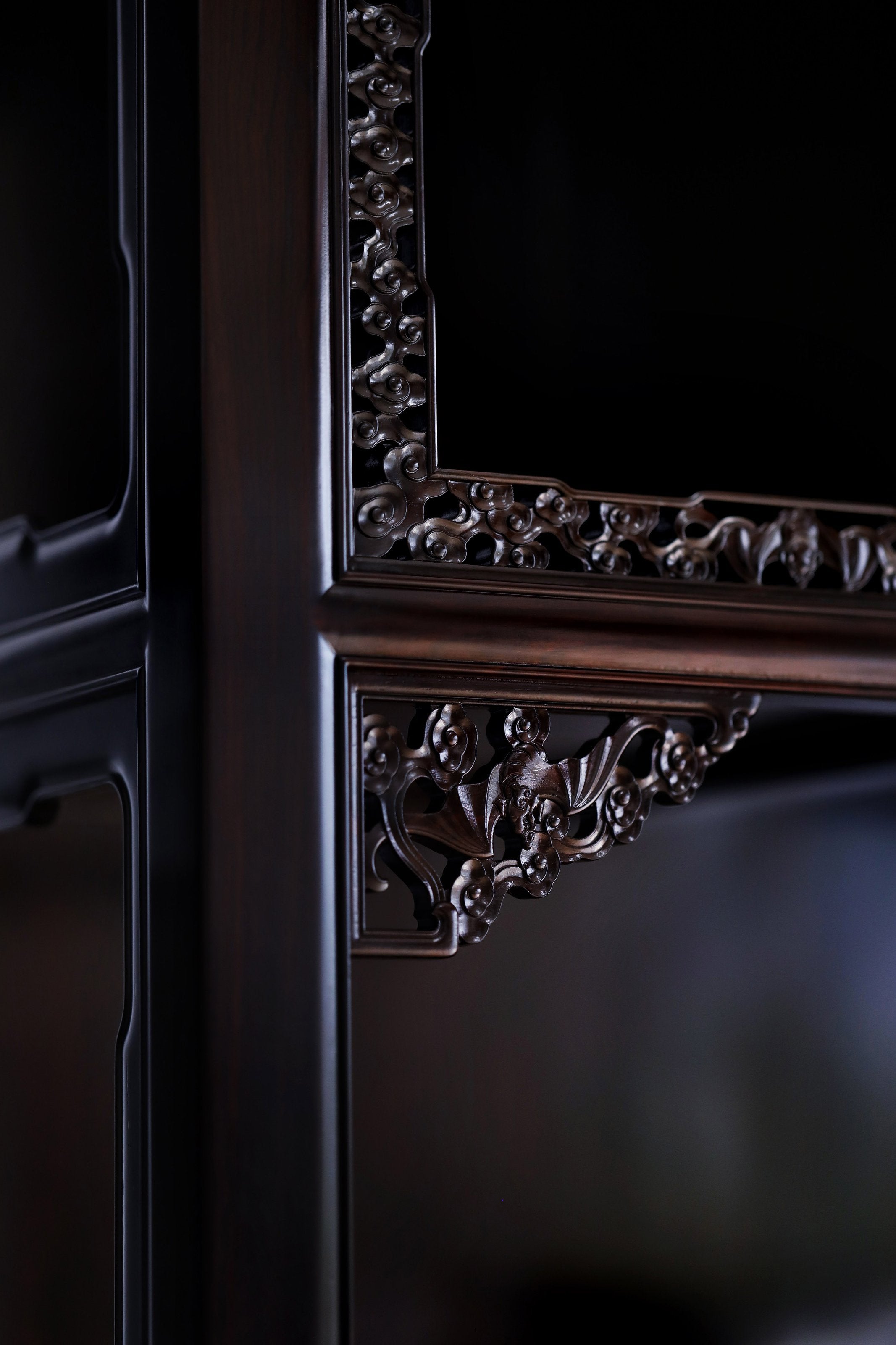 Purple sandalwood cabinet shelves in pairs