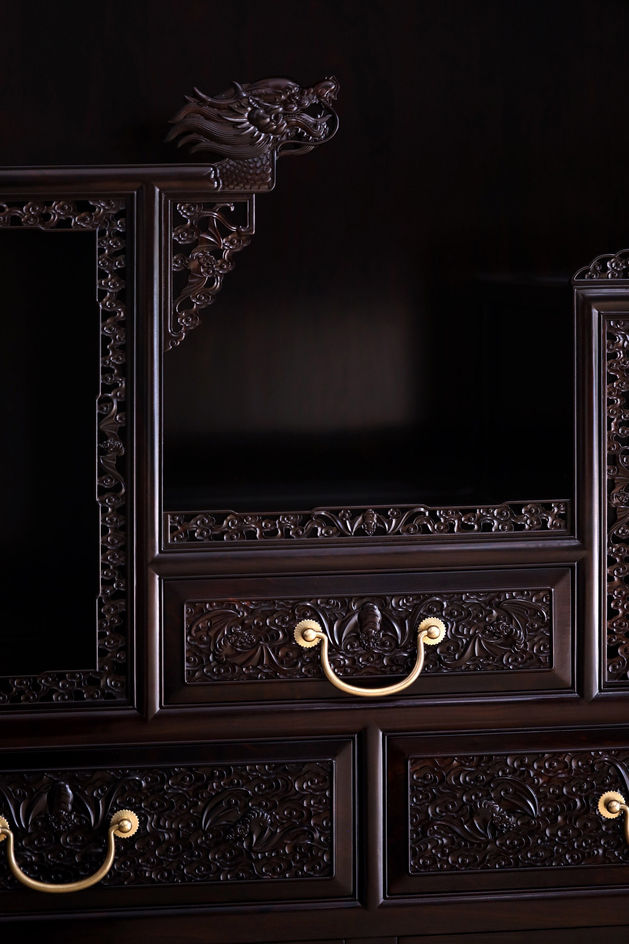 Purple sandalwood cabinet shelves in pairs