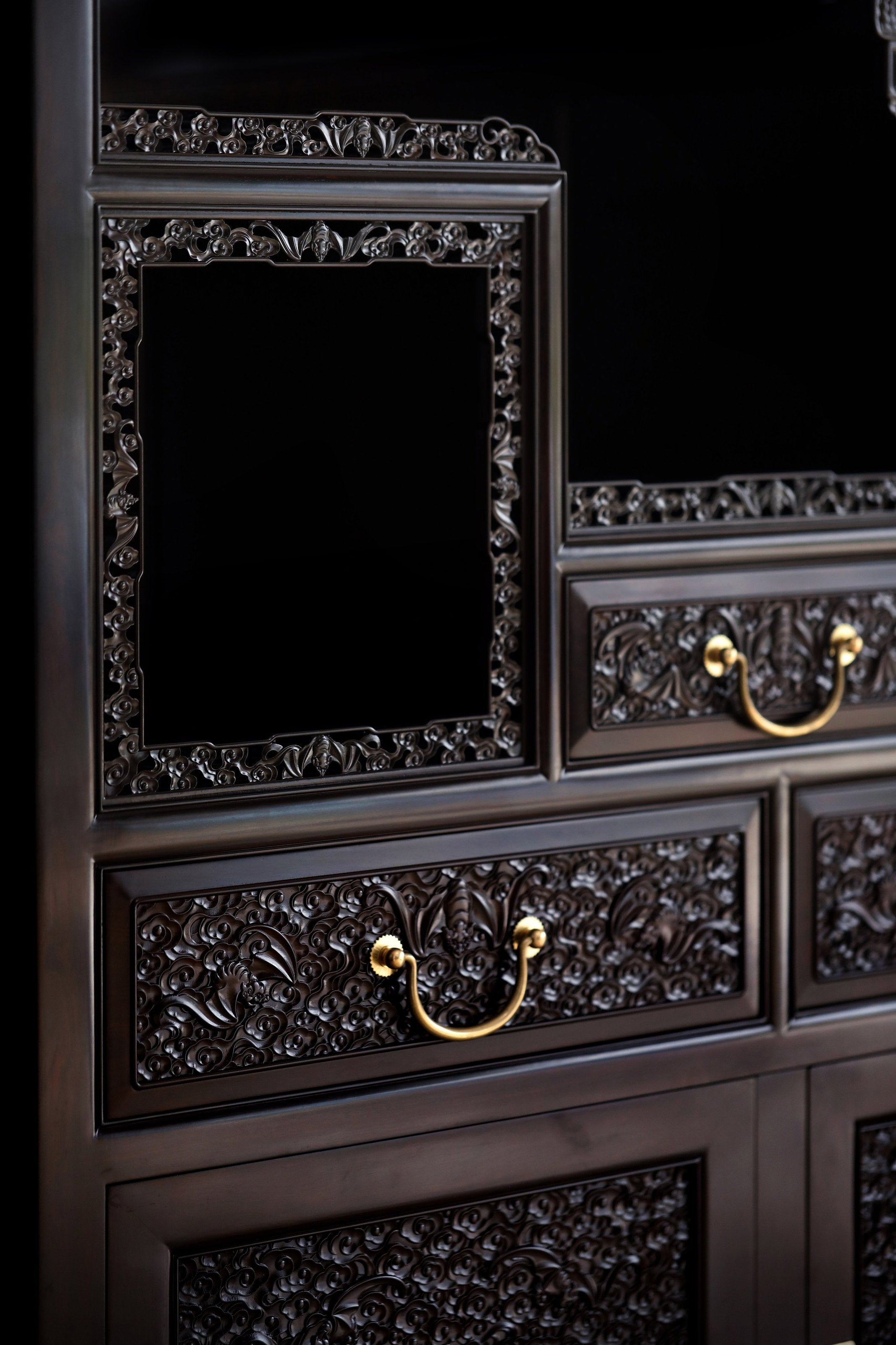 Purple sandalwood cabinet shelves in pairs