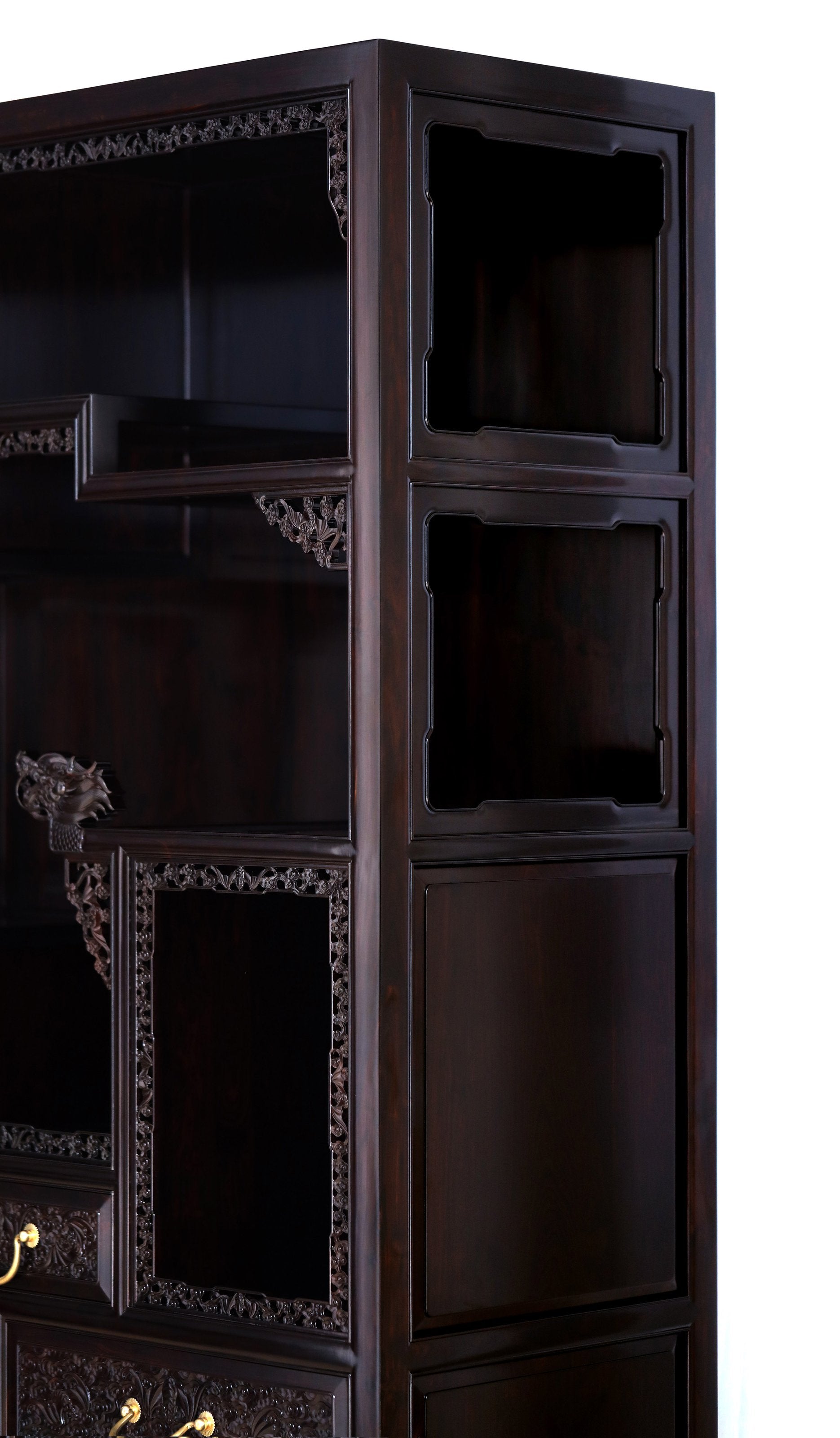 Purple sandalwood cabinet shelves in pairs