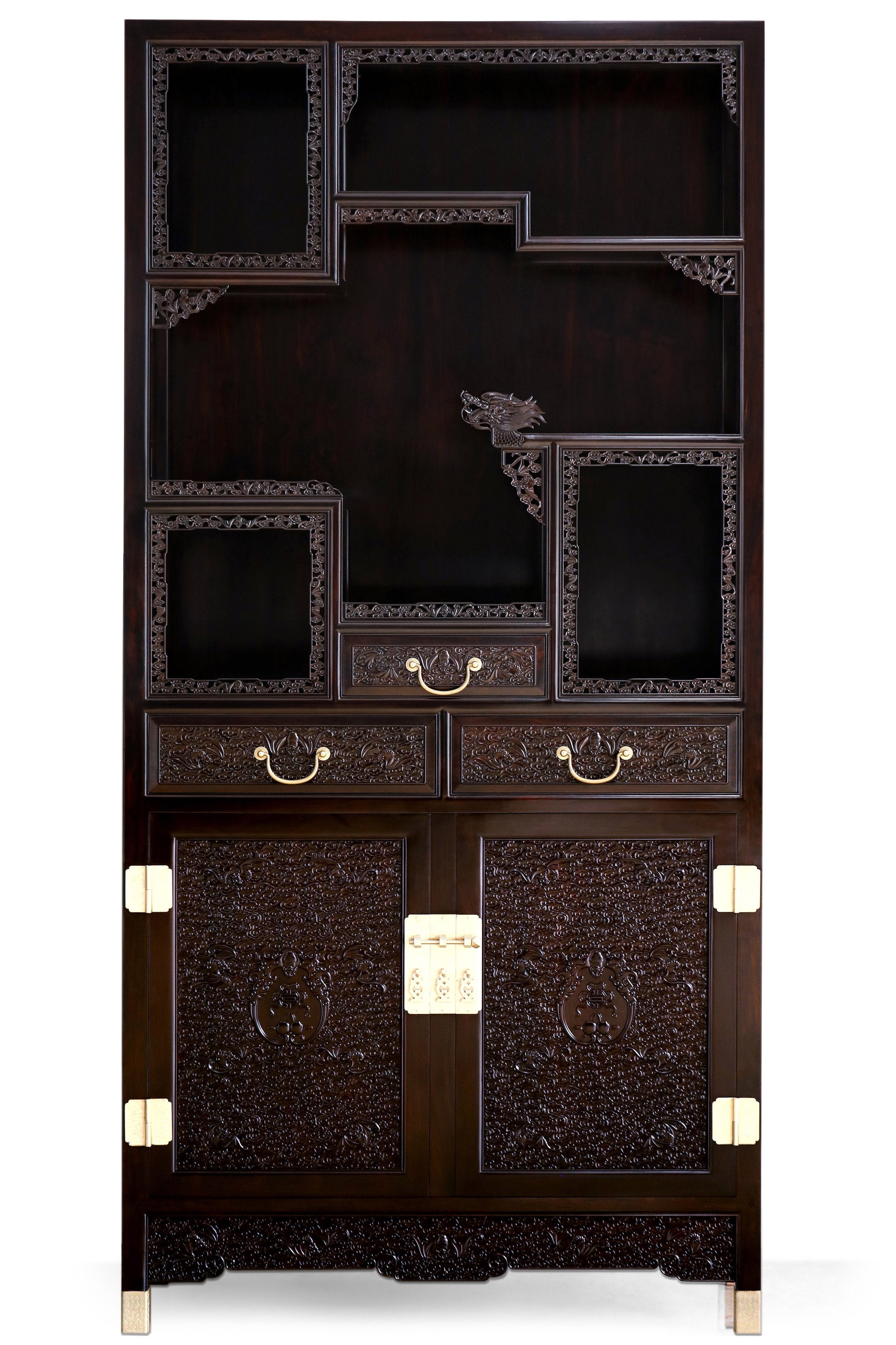 Purple sandalwood cabinet shelves in pairs