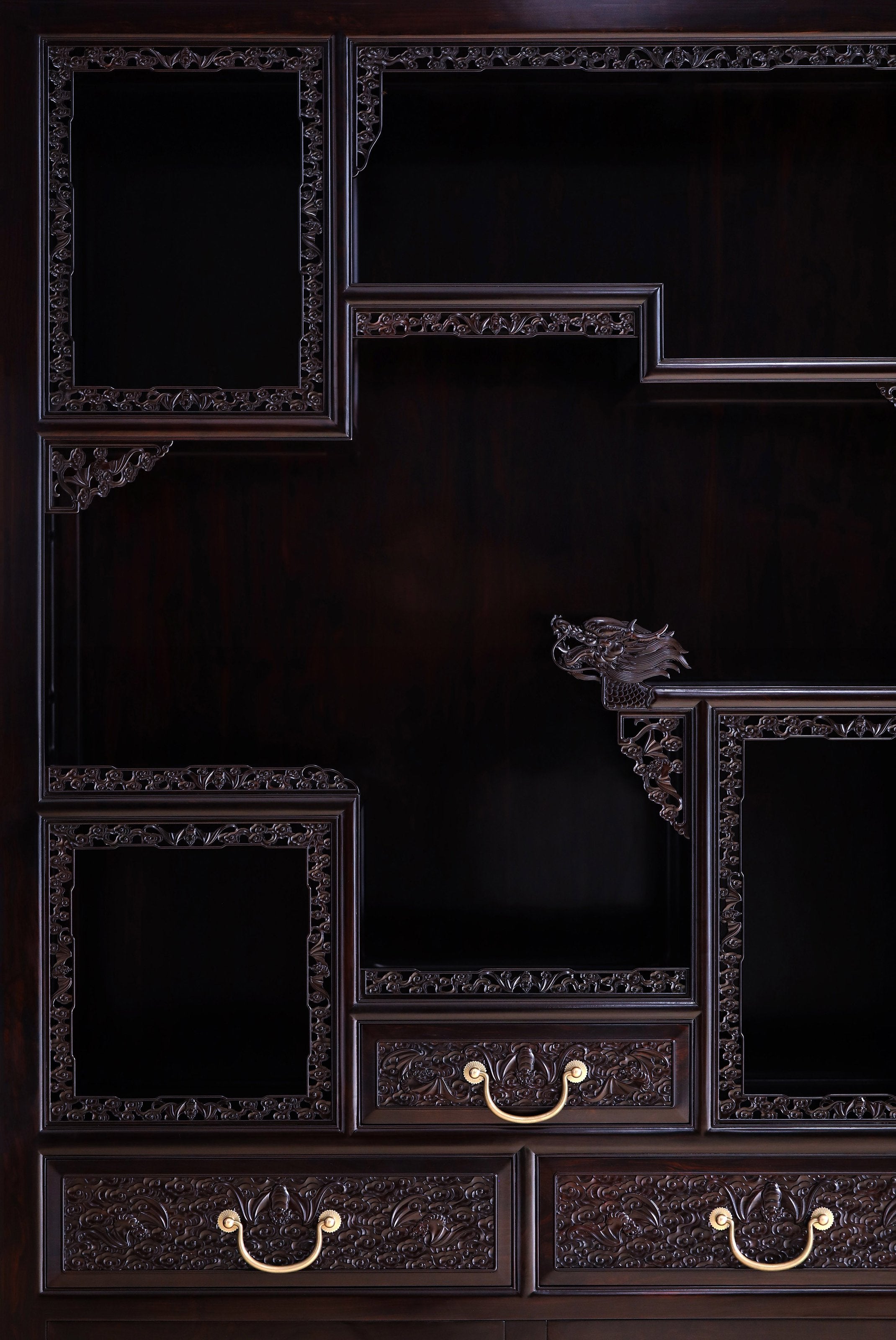 Purple sandalwood cabinet shelves in pairs