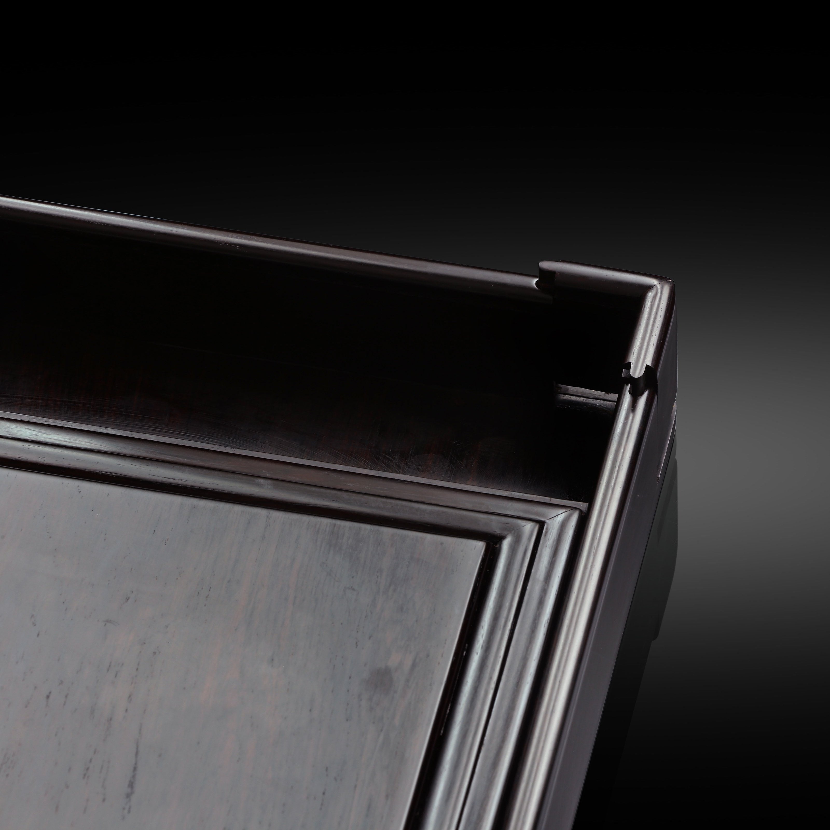 Purple sandalwood plain pull-out tea box