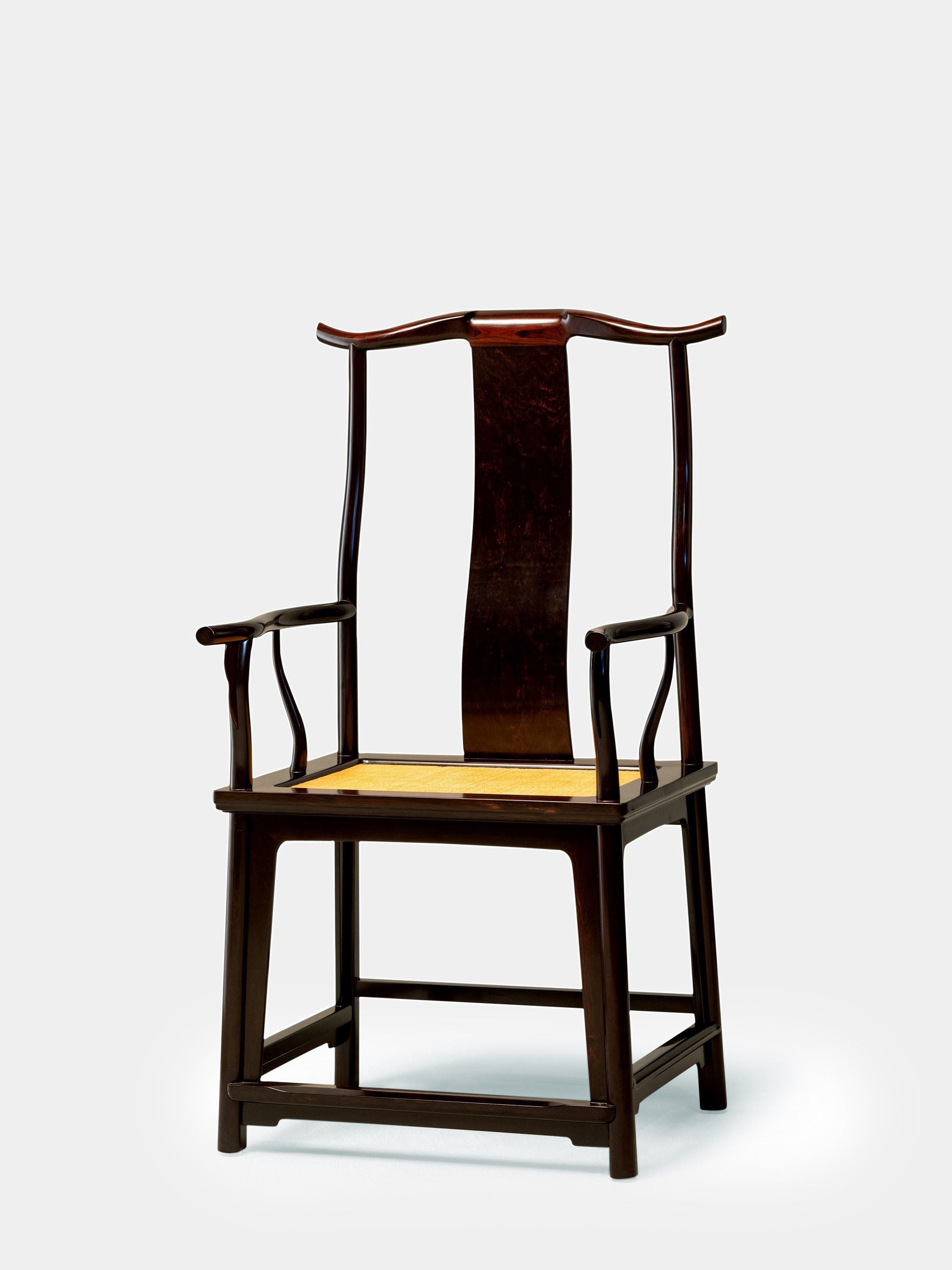 Purple sandalwood four-cornered official's hat chair