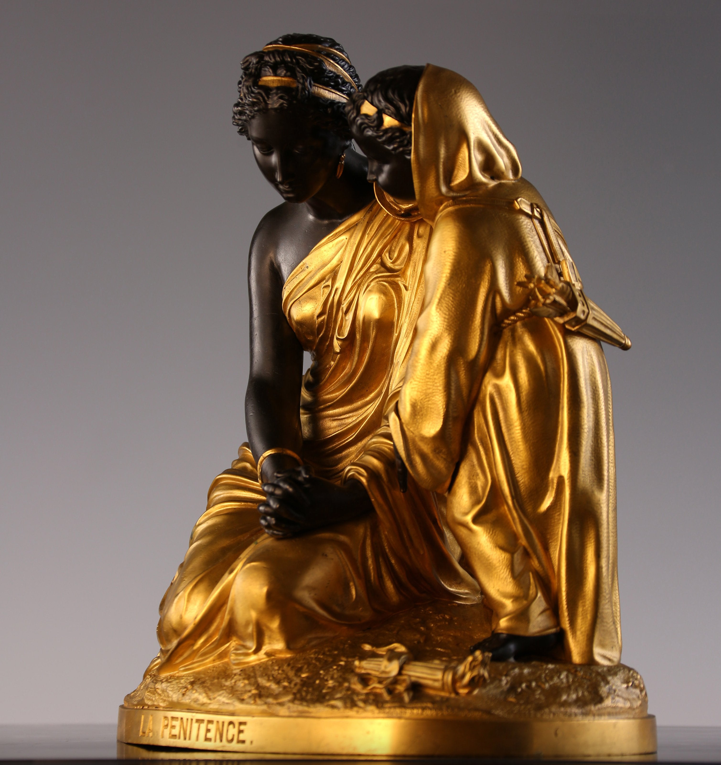 "Prayer" Gilded Bronze Sculpture